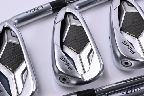 Ping G430 Irons / 5-PW+45°+50° / Blue Dot / Stiff Flex Ping AWT 2.0 Shafts