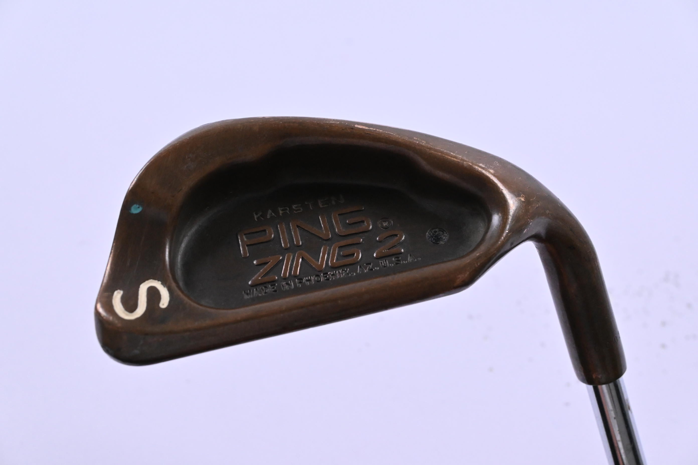 Ping Zing 2 BeCu Sand Wedge / 52 Degree / Black Dot / Stiff Flex Steel Shaft