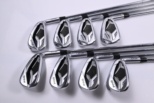 Ping G430 Irons / 5-PW+45°+50° / Blue Dot / Stiff Flex Ping AWT 2.0 Shafts