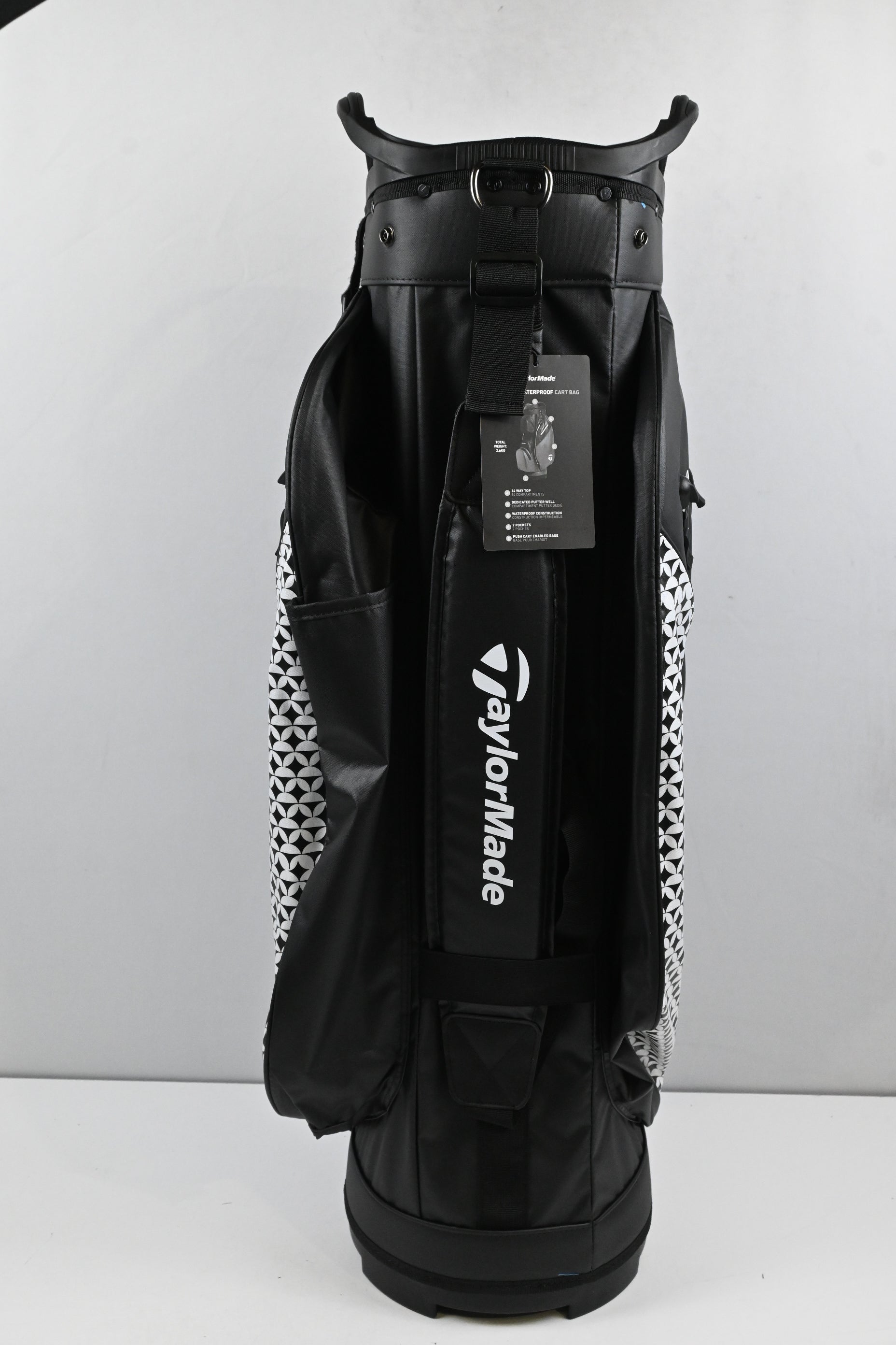 Taylormade Storm Dry Cart Bag / 14-Way Divider / Black, White