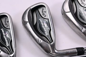 Left Hand Callaway Steelhead XR Irons / 5-PW / Regular Flex SpeedStep 80 Shafts