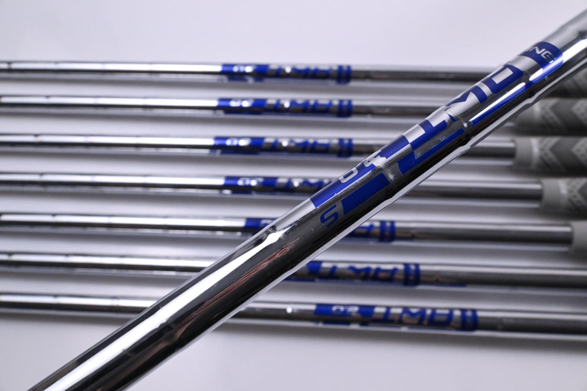 Ping G430 Irons / 5-PW+45°+50° / Blue Dot / Stiff Flex Ping AWT 2.0 Shafts