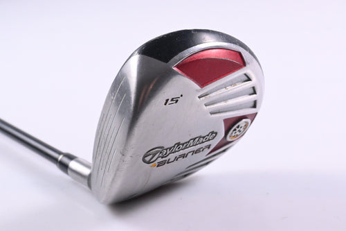 Left Hand Taylormade Burner 2007 #3 Wood / 15 Degree / Regular Flex Reax 50