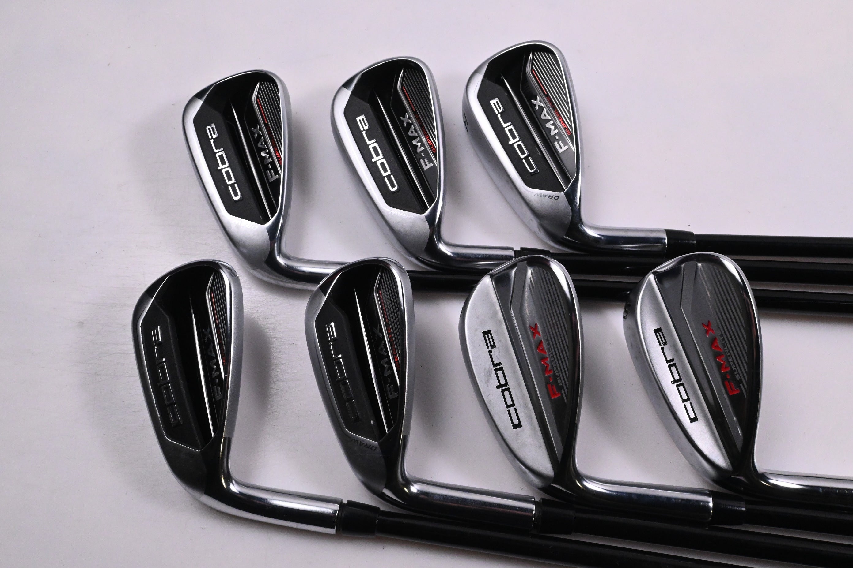 Left Hand Cobra F-Max Superlite Irons / 6-PW+GW+SW / Regular Flex SuperLite 55