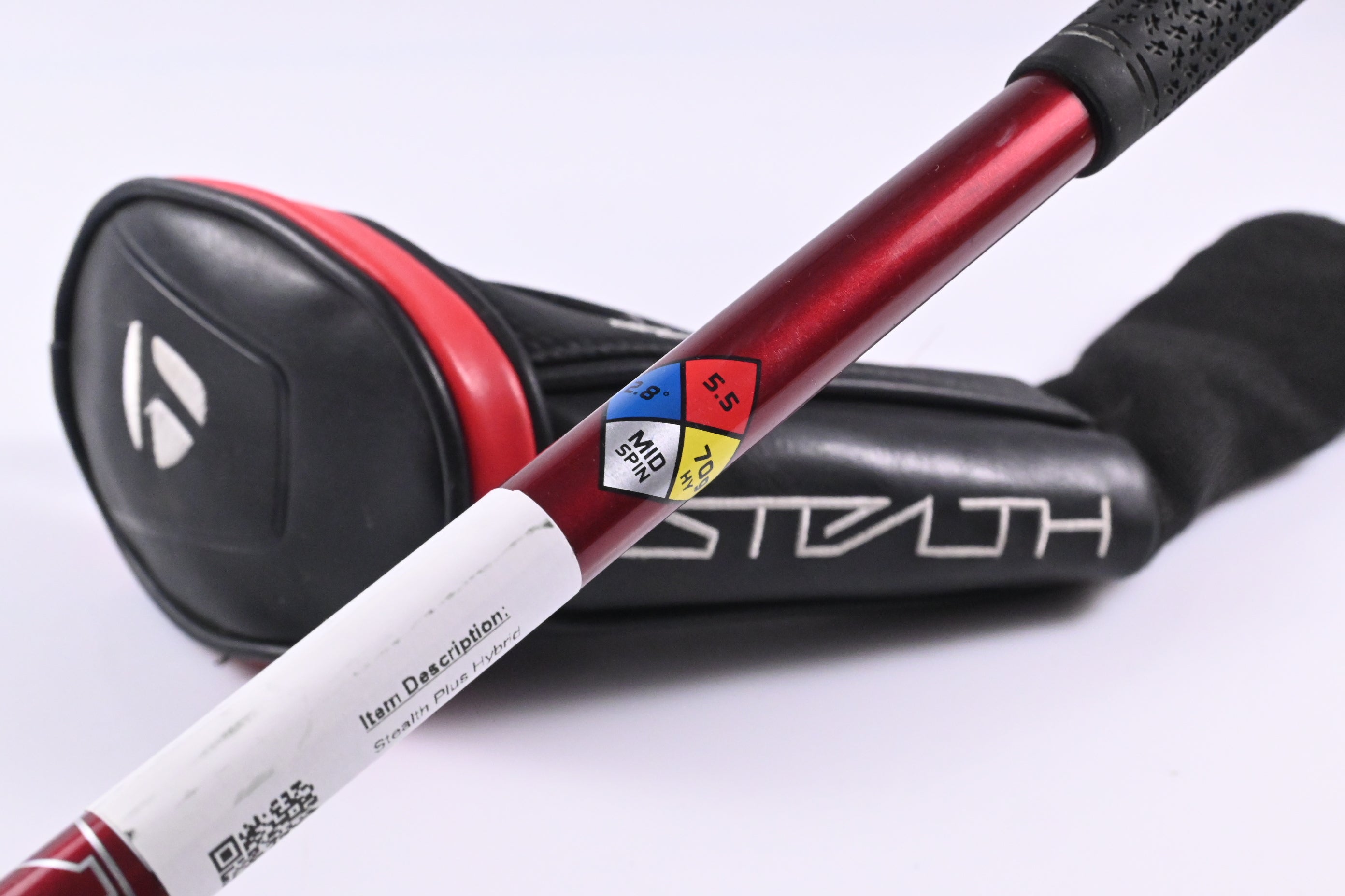 Taylormade Stealth Plus #4 Hybrid / 22 Degree / Regular Flex HZRDUS Smoke Red