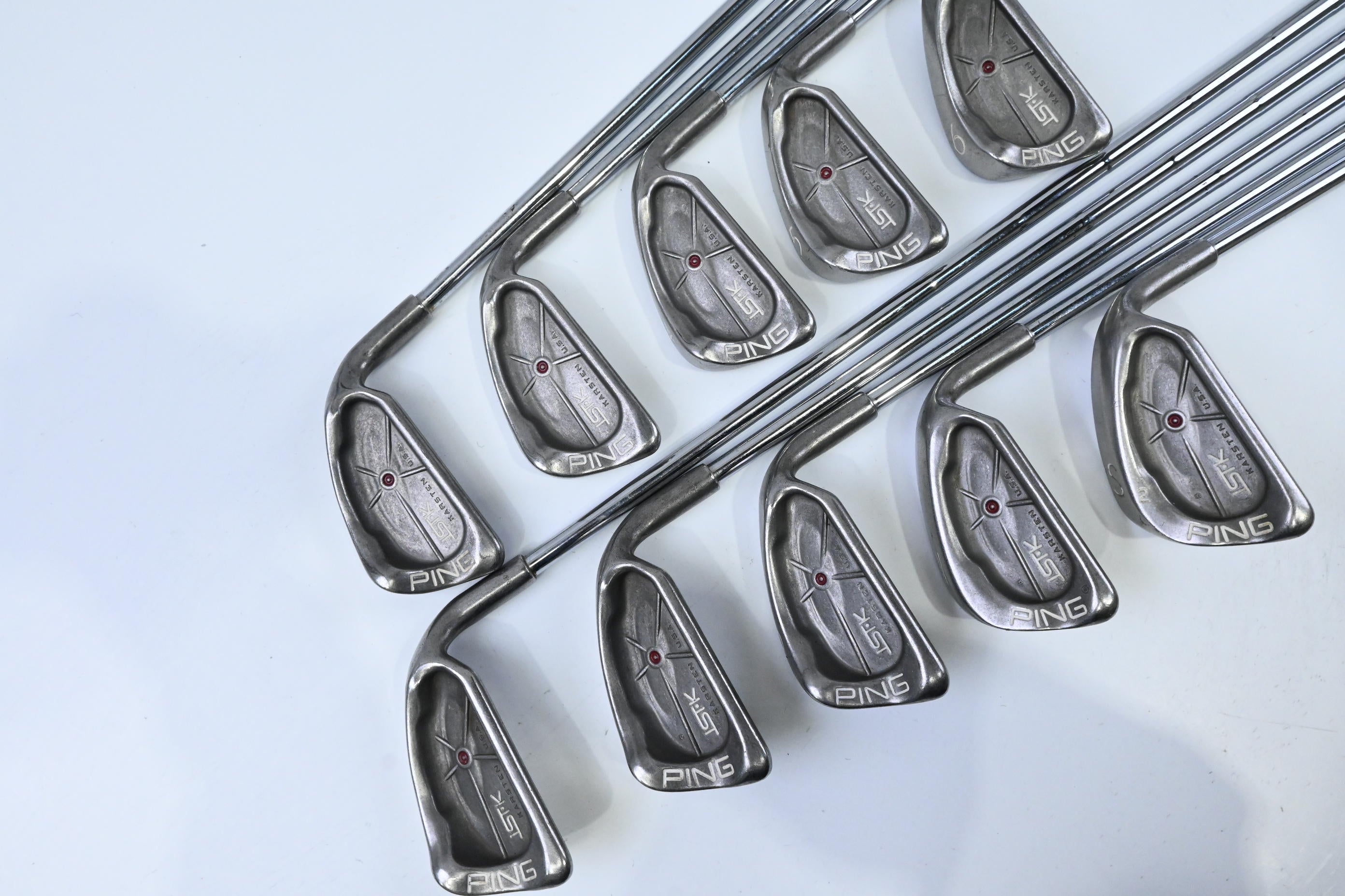 Ping ISI-K Irons / 2-PW+SW / Maroon Dot / Stiff Flex Ping JZ Red Shaft