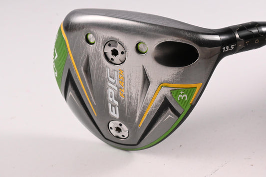 Callaway Epic Flash #3 Wood / 13.5 Degree / Stiff Flex HZRDUS Smoke Black 70