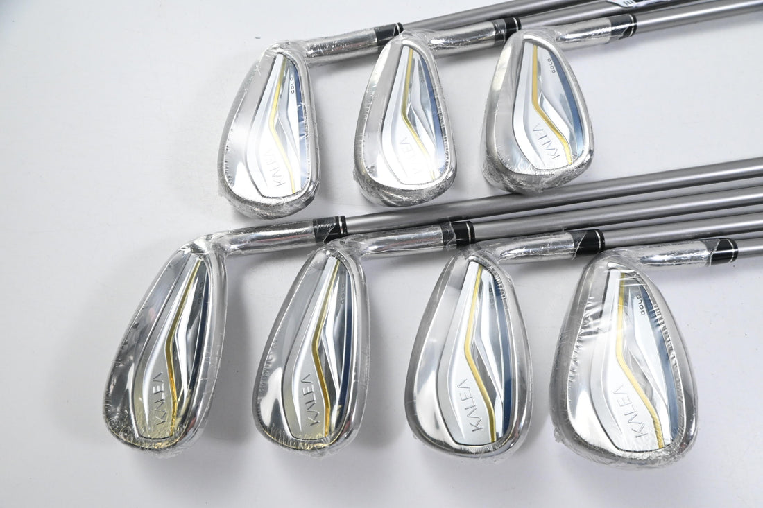 Ladies Taylormade Kalea Gold Irons / 6-PW+GW+SW / Ladies Flex Kalea Gold 40