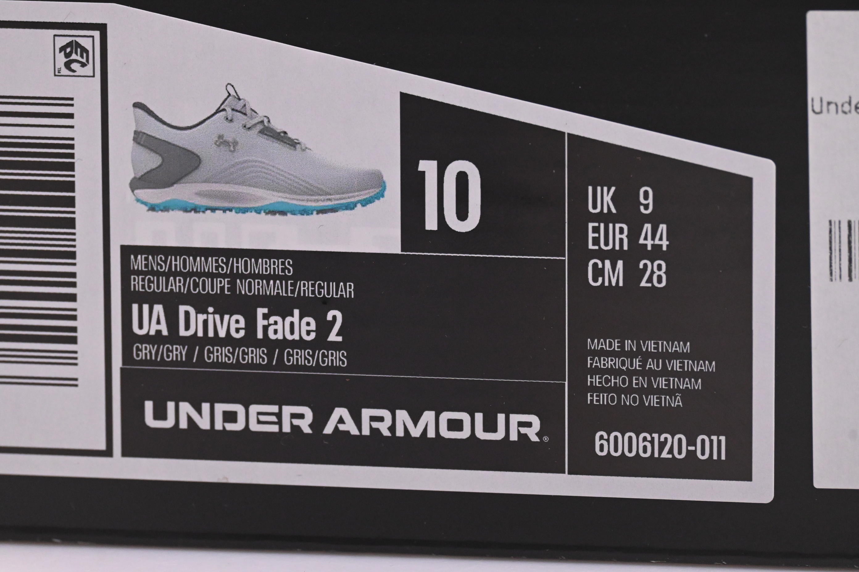 Under Armour Drive Fade 2 Golf Shoes / UK 9 / Grey