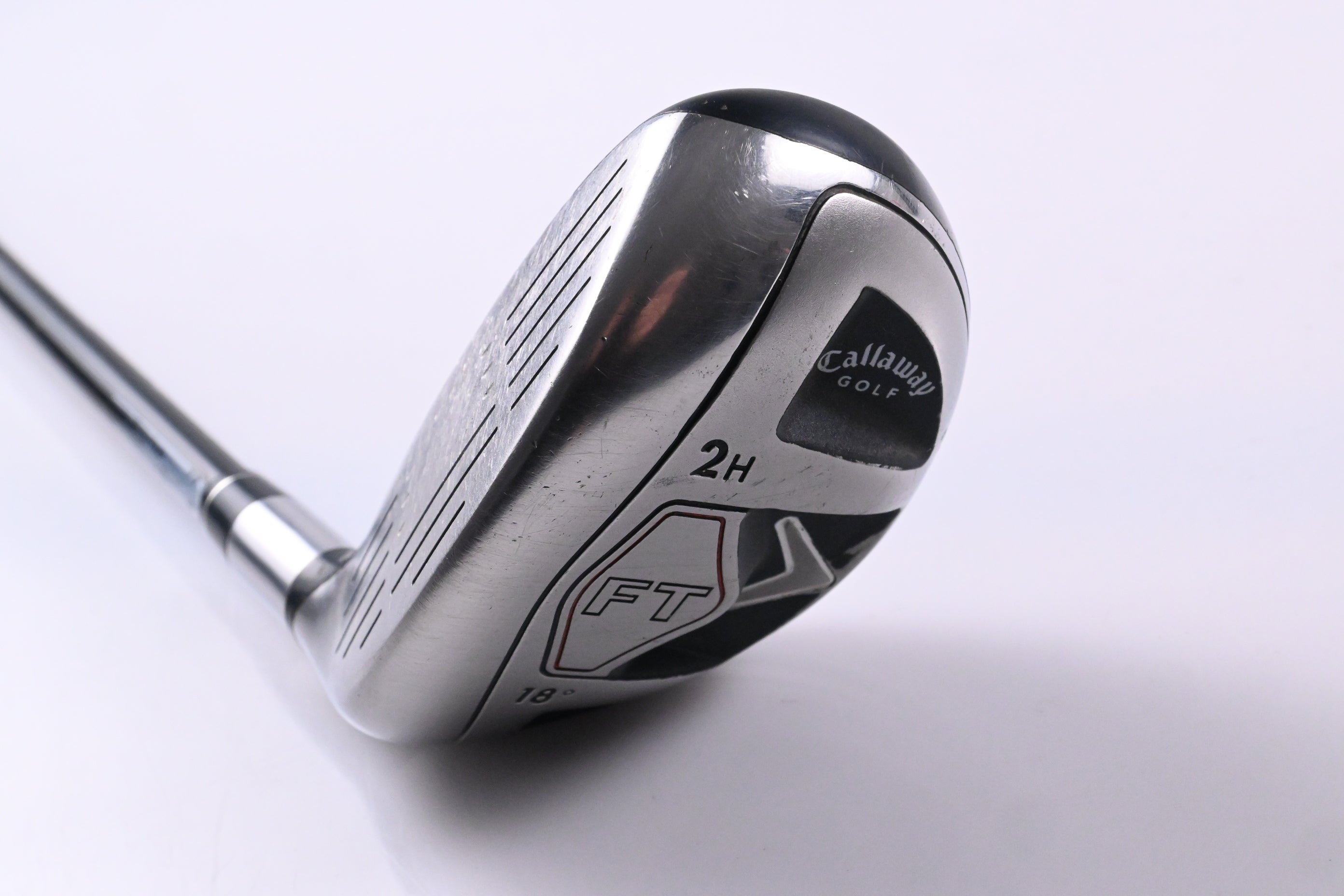 Left Hand Callaway FT #2 Hybrid / 18 Degree / Stiff Flex Fujikura Hybrid Shaft