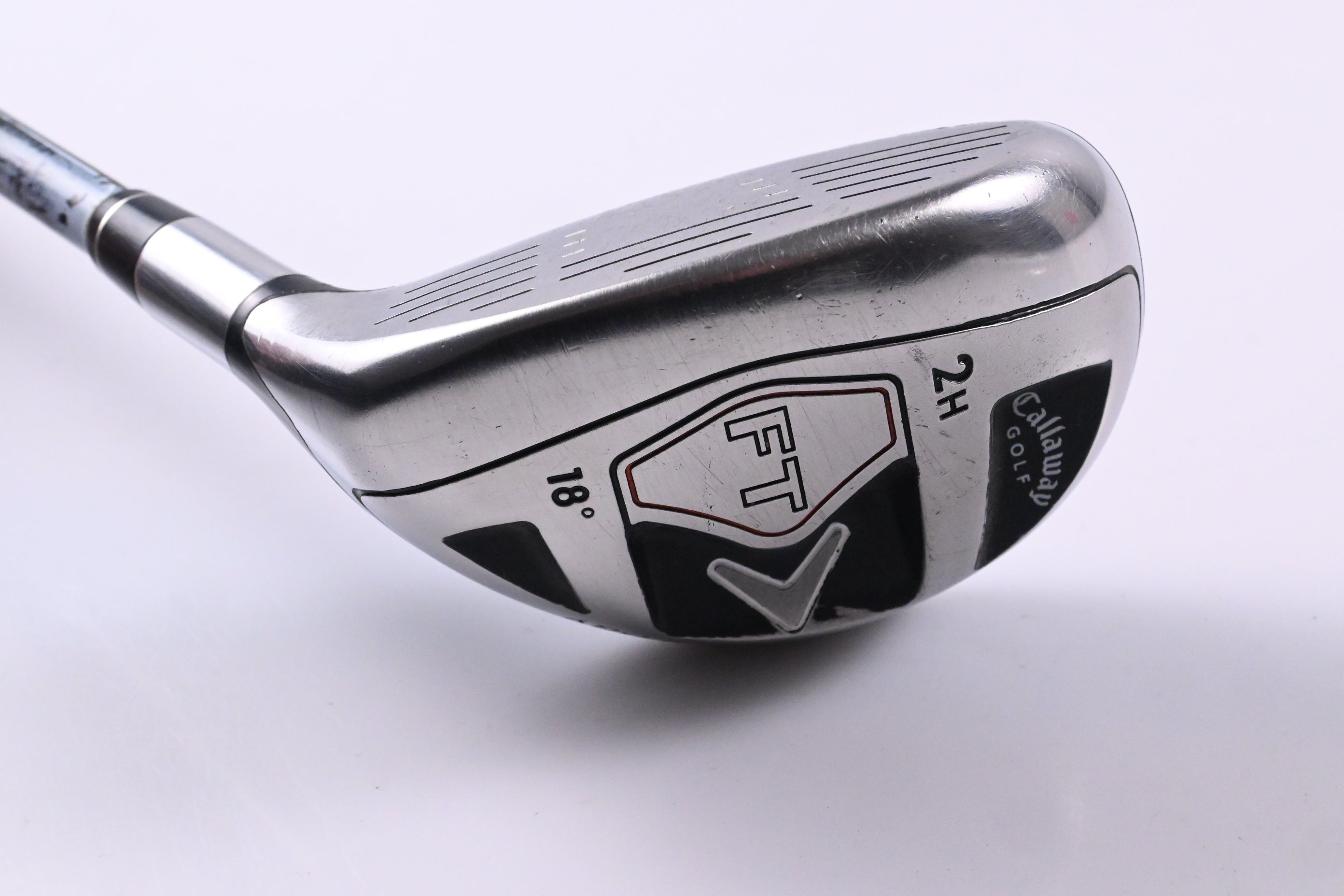 Left Hand Callaway FT #2 Hybrid / 18 Degree / Stiff Flex Fujikura Hybrid Shaft