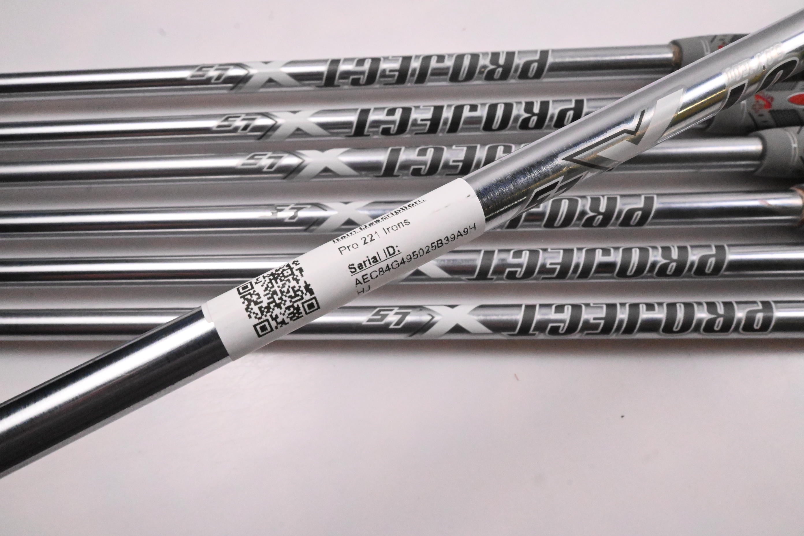 Mizuno Pro 221 Irons / 4-PW / Stiff Flex Project X LZ 120 Shafts