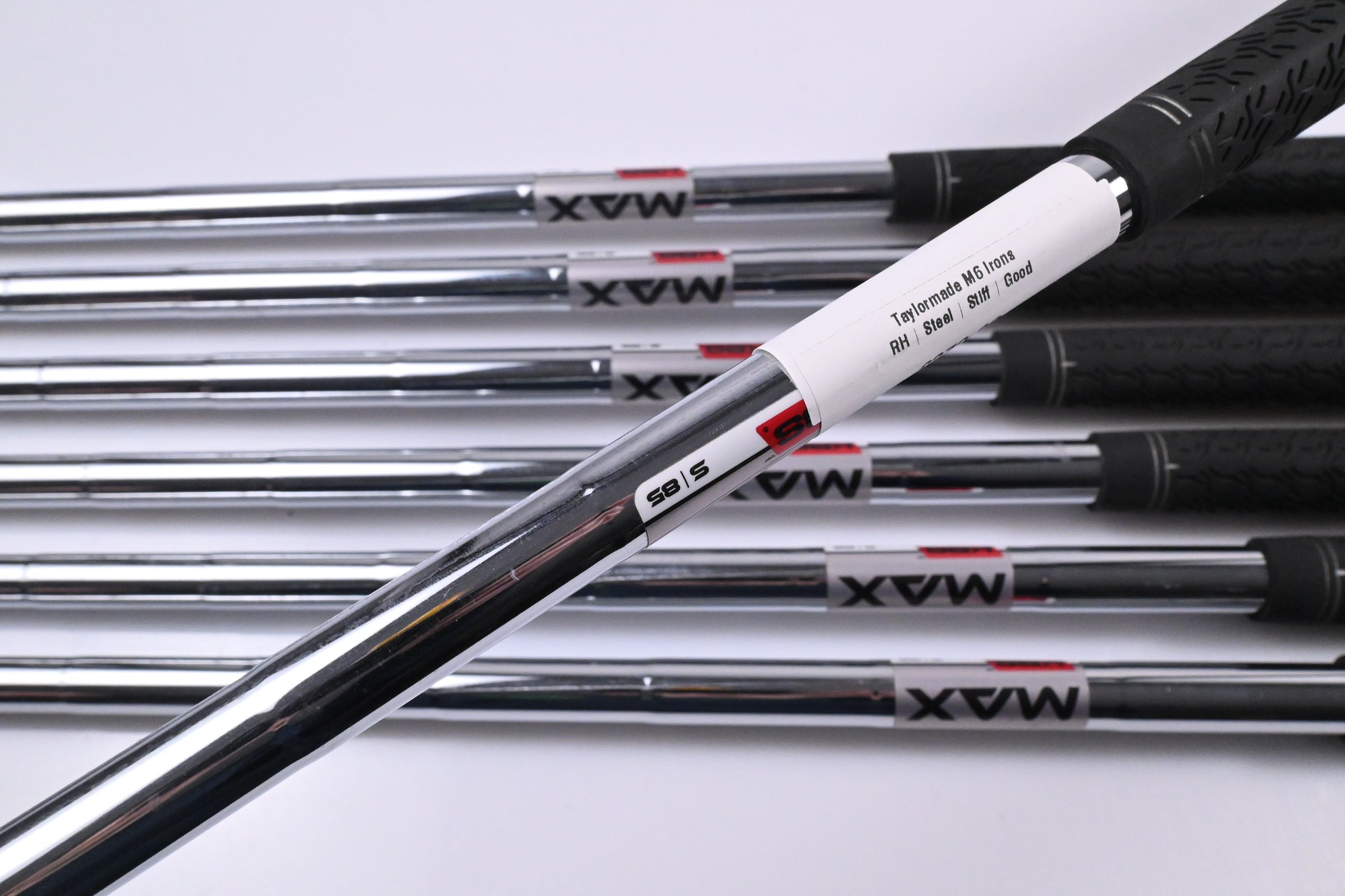 Taylormade M6 Irons / 4-PW / Stiff Flex KBS Max 85 Shafts