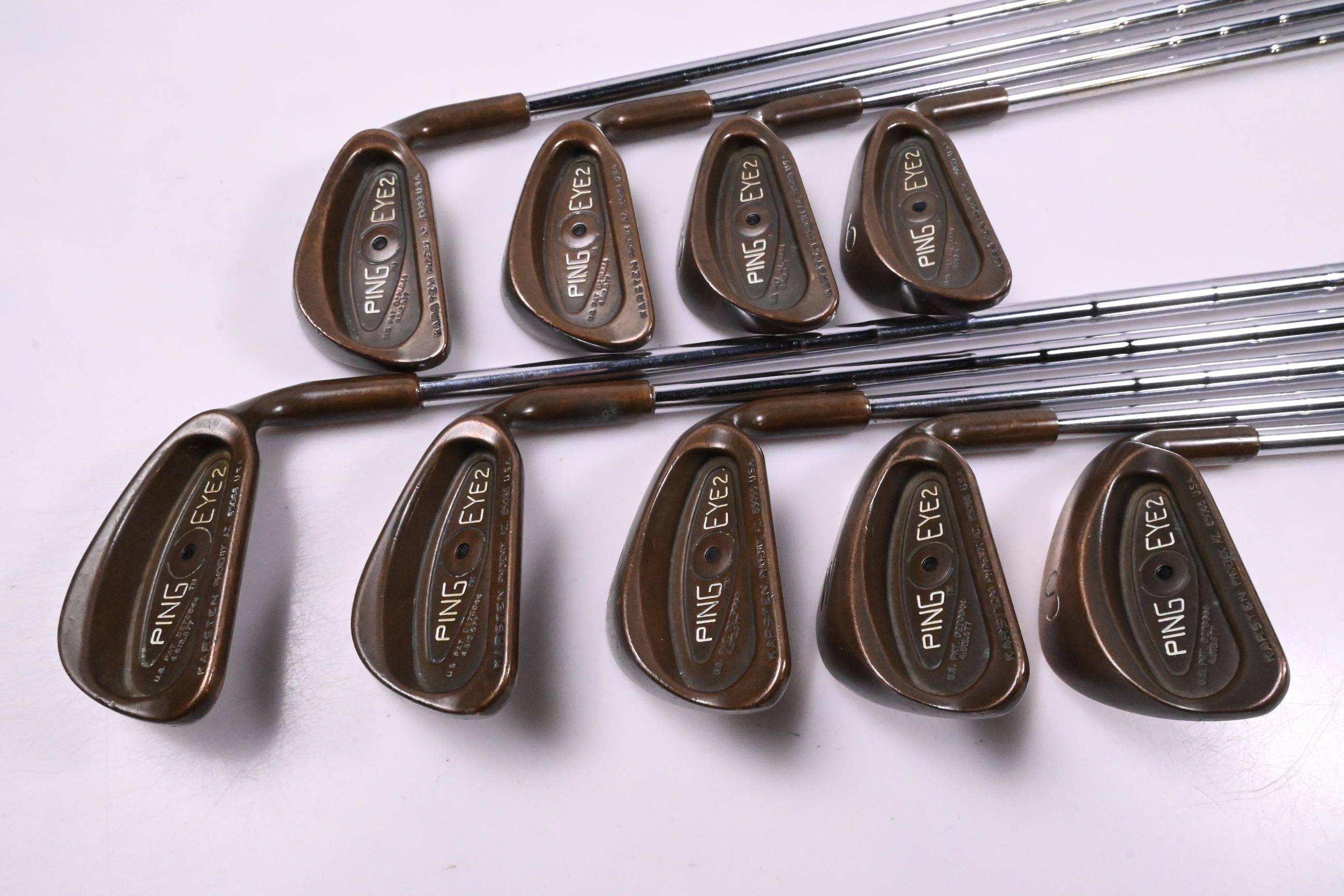 Ping Karsten Eye 2 BeCu Irons / 3-PW+SW / Black Dot / Stiff Flex Ping ZZ-Lite