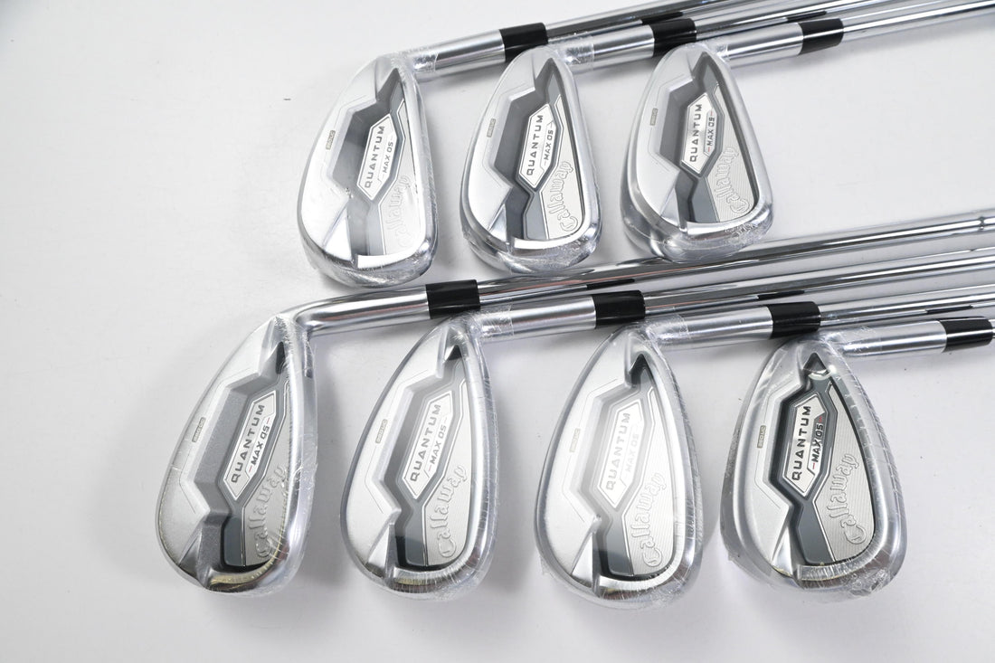 Callaway Quantum Max OS Irons / 5-PW+SW / Regular Flex Elevate 85 Shafts