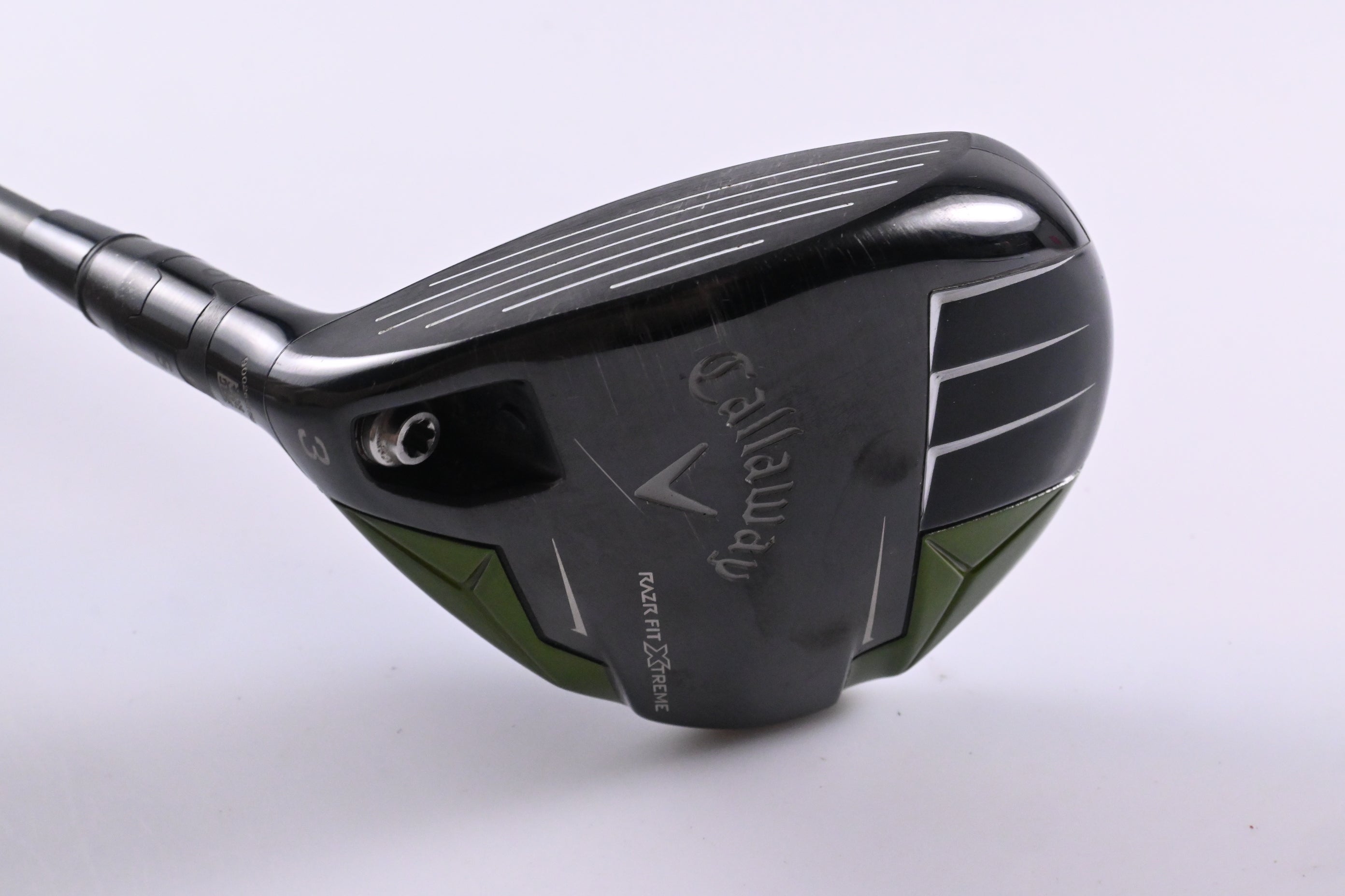 Left Hand Callaway RAZR Fit Xtreme #3 Wood / 15 Degree / Senior Flex HZRDUS 50