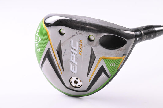 Callaway Epic Flash #3 Wood / 15 Degree / Stiff Flex HZRDUS Smoke Black 70