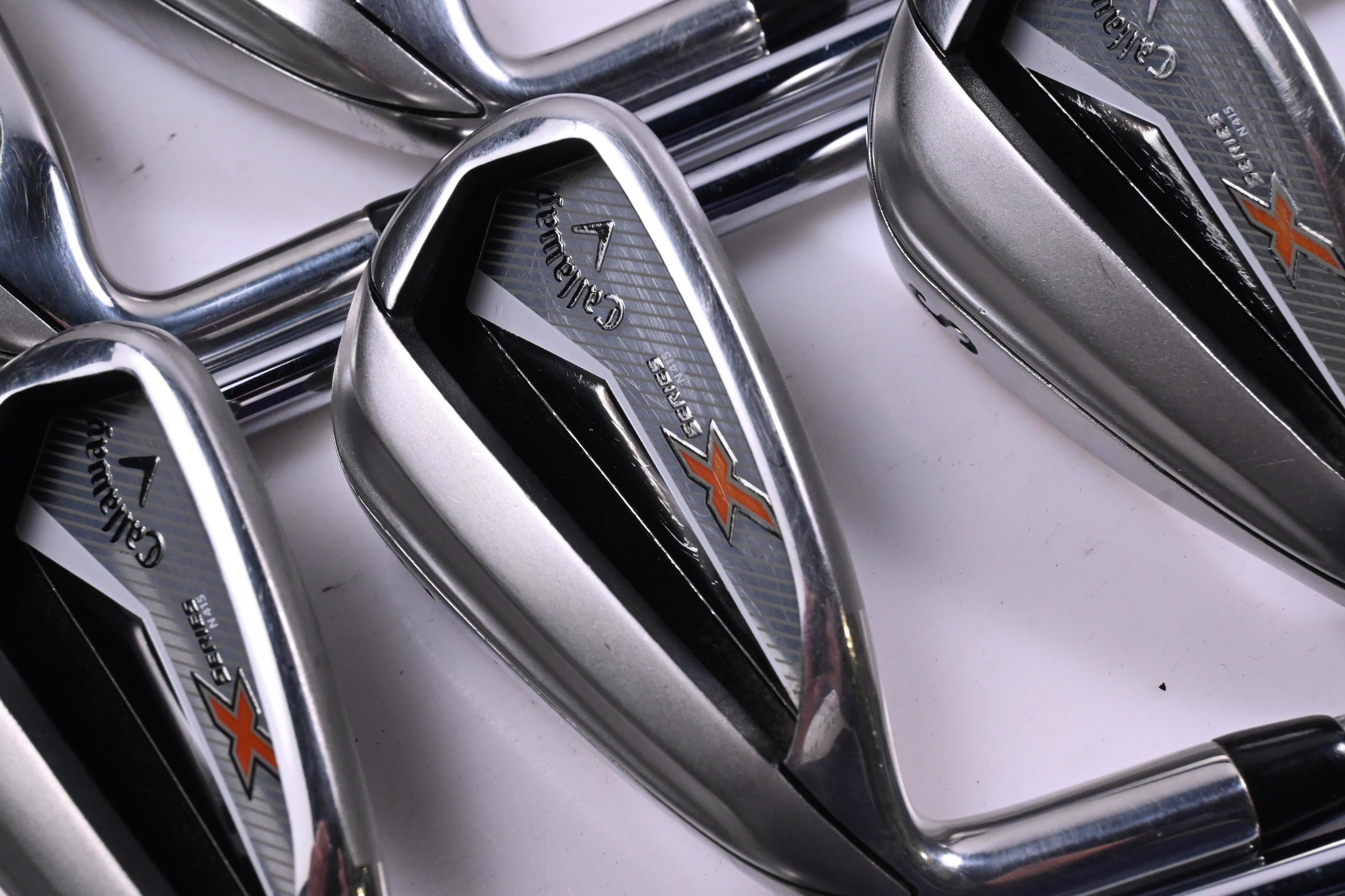 Left Hand Callaway X-Series N415 Irons / 5-PW / Regular Flex Steel Shafts