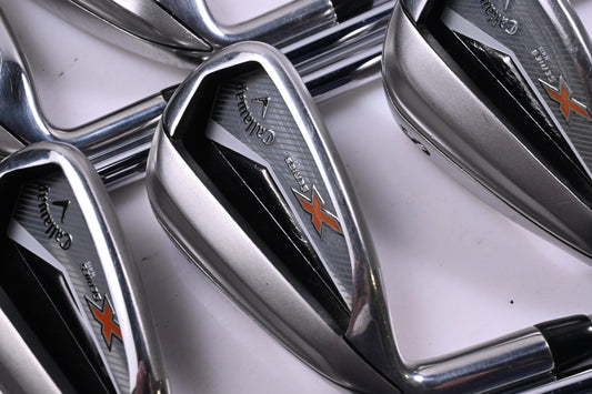 Left Hand Callaway X-Series N415 Irons / 5-PW / Regular Flex Steel Shafts