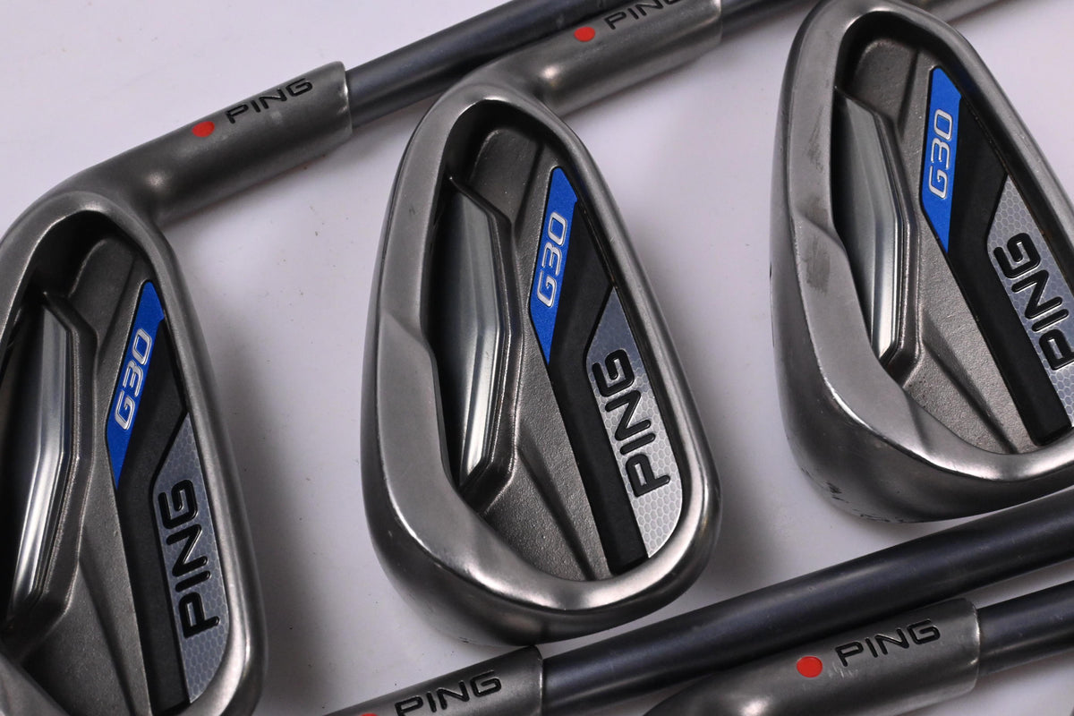 Ping G30 Irons / 5-PW / Red Dot / Regular Flex Ping TFC 419 Shafts