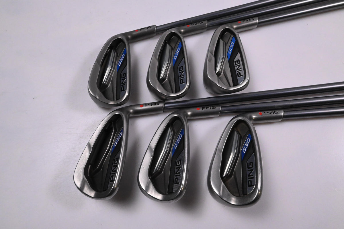 Ping G30 Irons / 5-PW / Red Dot / Regular Flex Ping TFC 419 Shafts