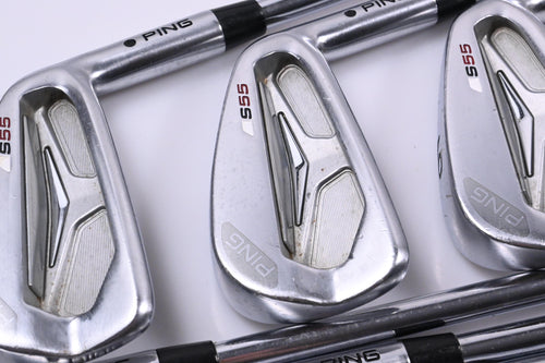 Ping S55 Irons / 4-PW / Black Dot / Stiff Flex Ping CFS Shafts