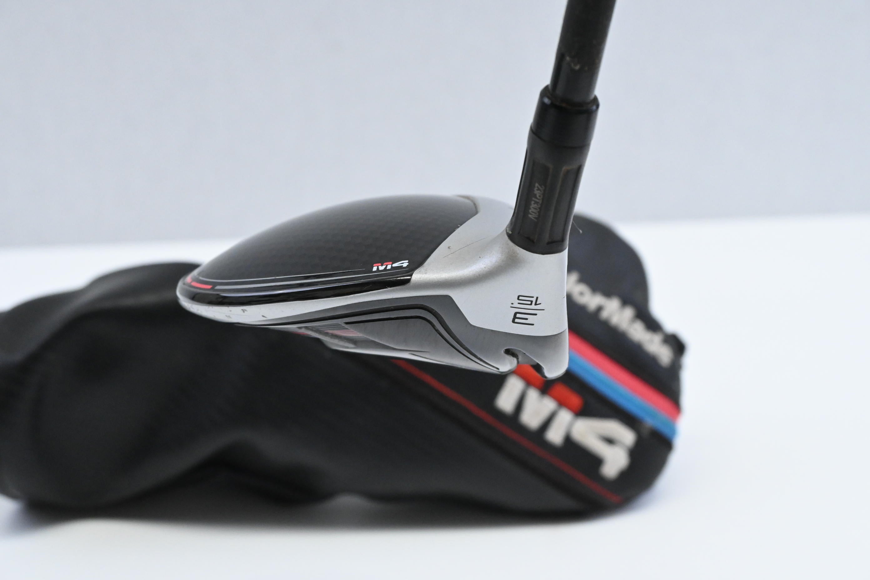 Left Hand Taylormade M4 #3 Wood / 15 Degree / Regular Flex Fujikura Atmos Red 5