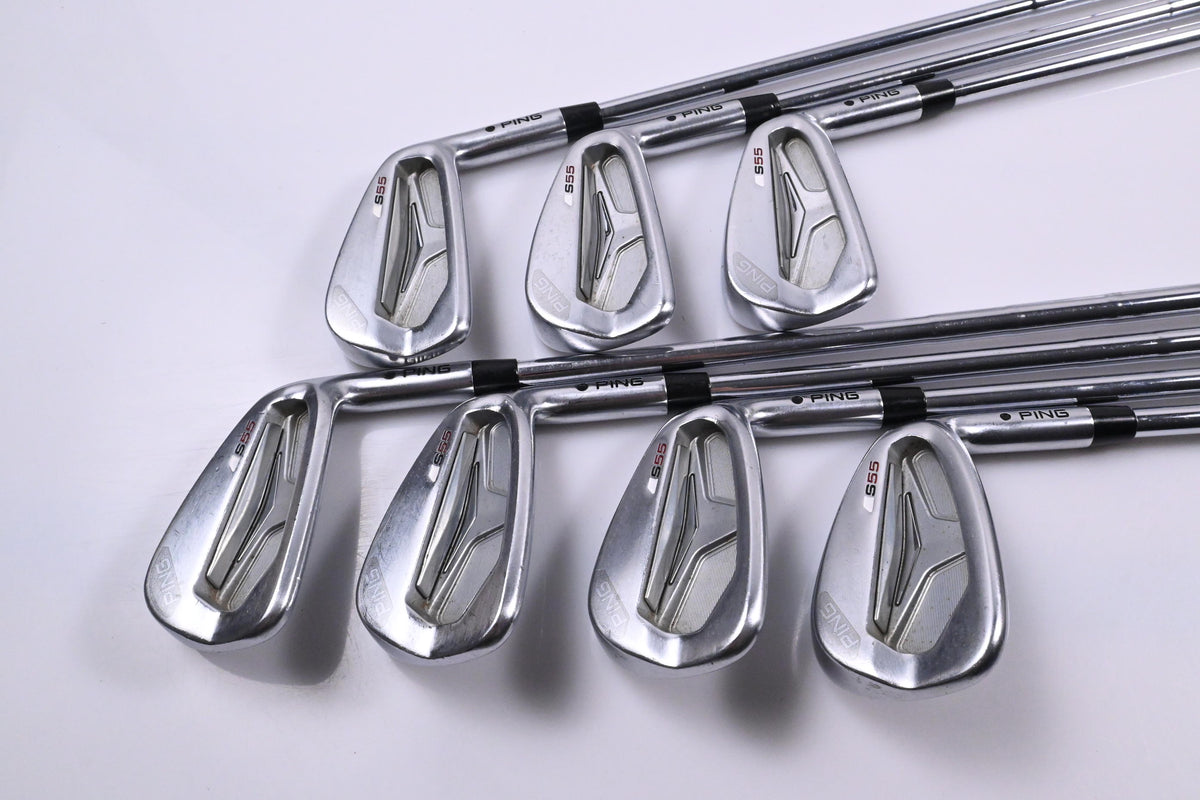 Ping S55 Irons / 4-PW / Black Dot / Stiff Flex Ping CFS Shafts