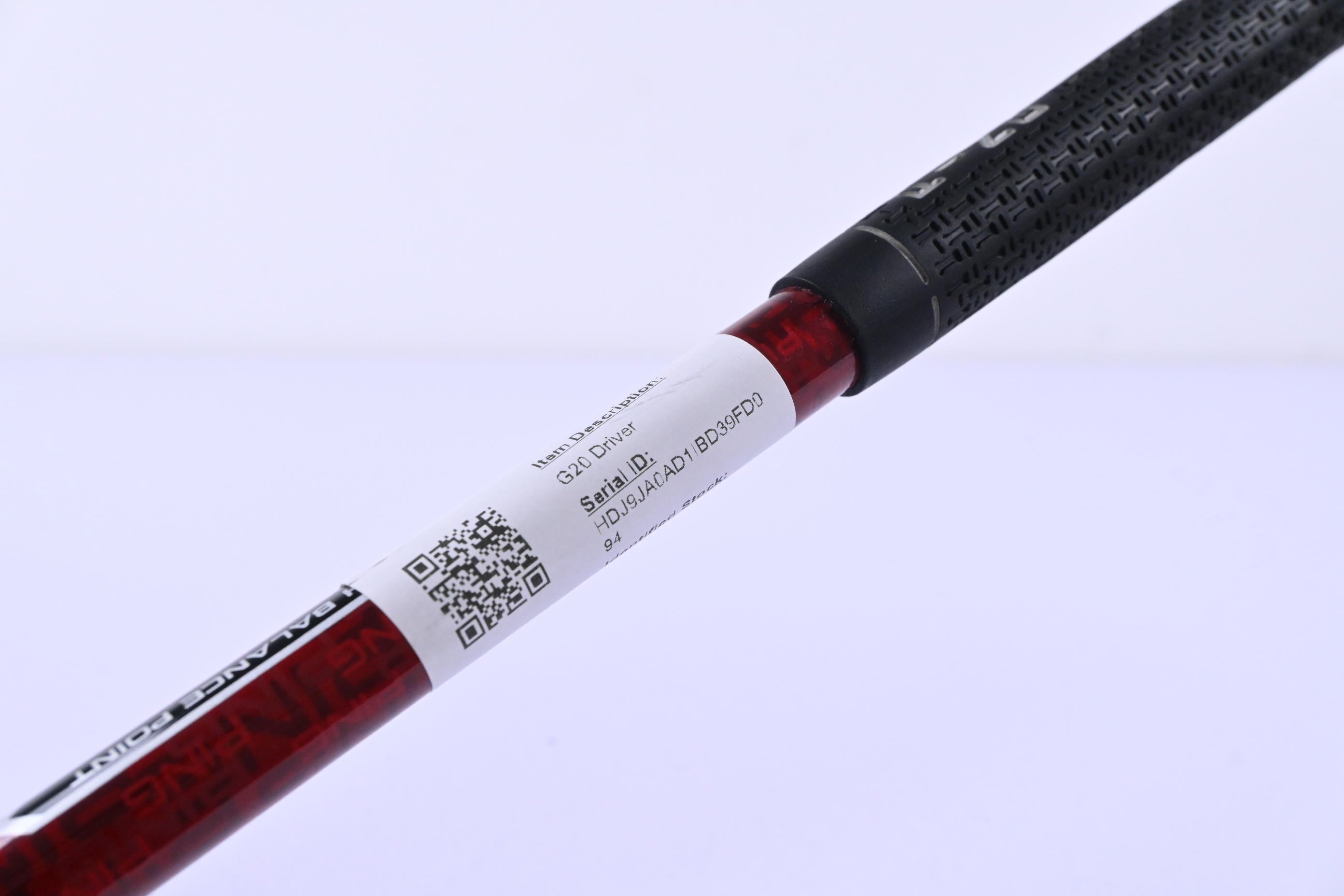 Ping G20 Driver / 12 Degree / Senior Flex Ping TFC 169 Shaft