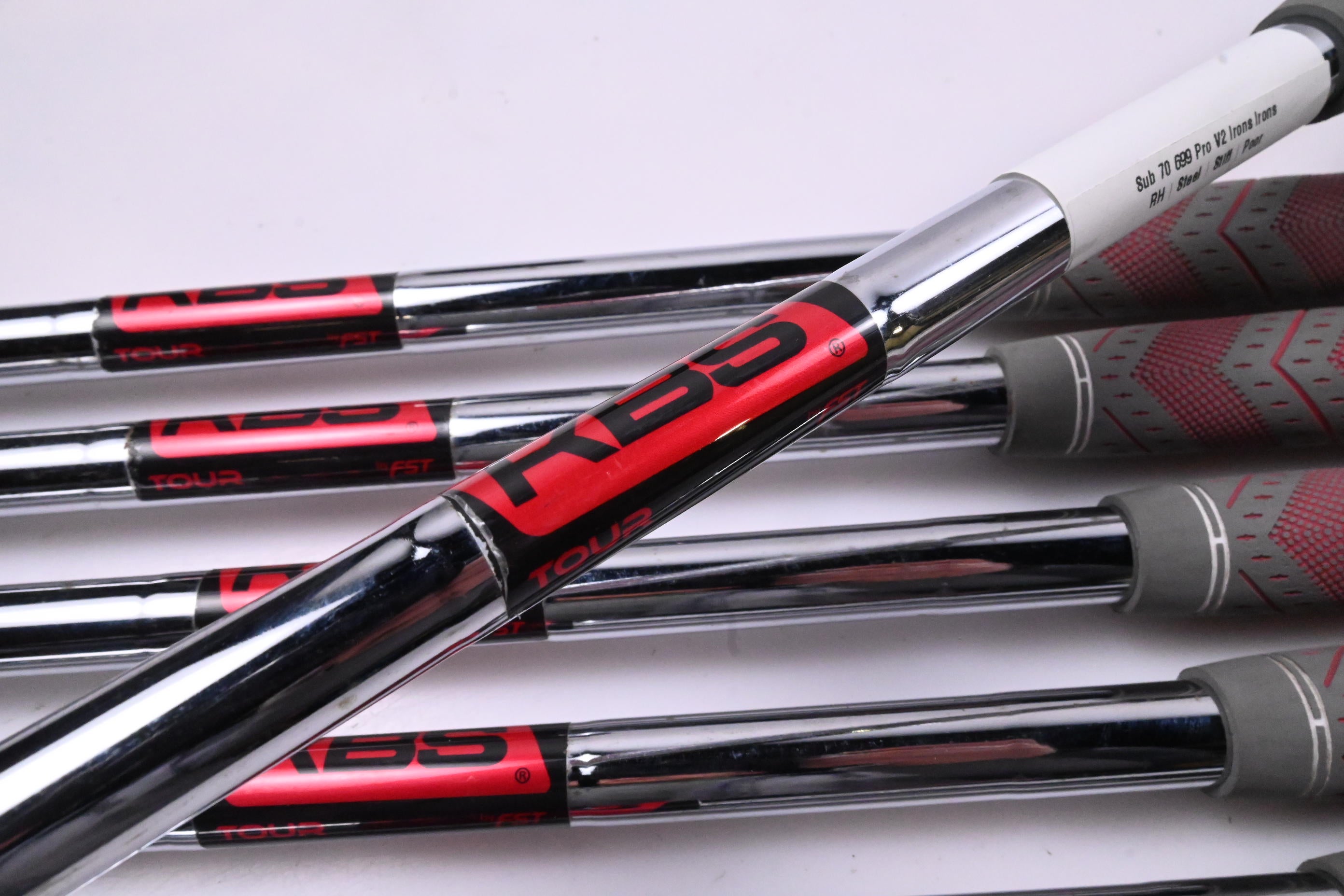 Sub 70 699 Pro V2 Irons / 5-PW / Stiff Flex KBS Tour Shafts