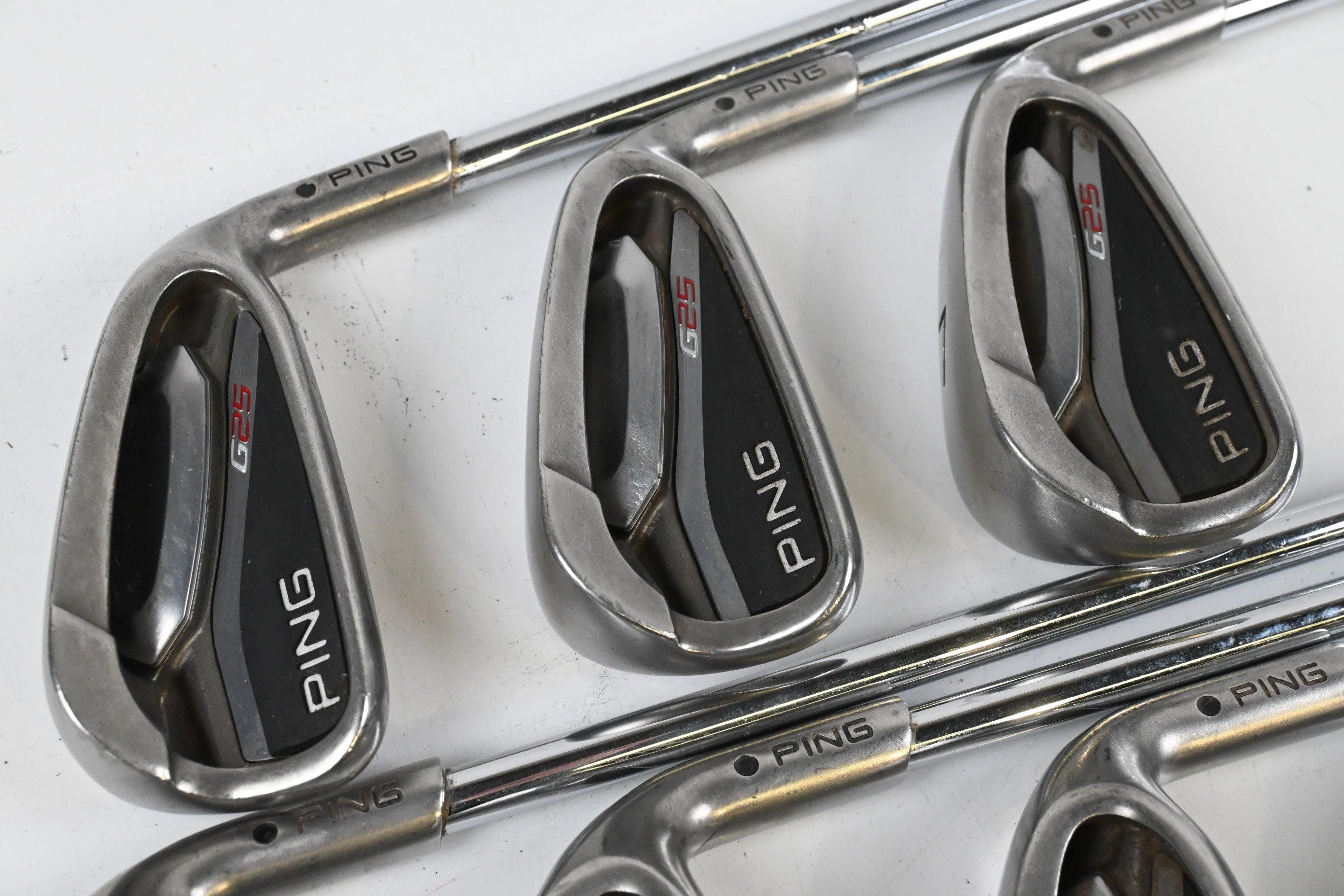 Ping G25 Irons / 5-PW+SW / Black Dot / Regular Flex Ping CFS Shafts