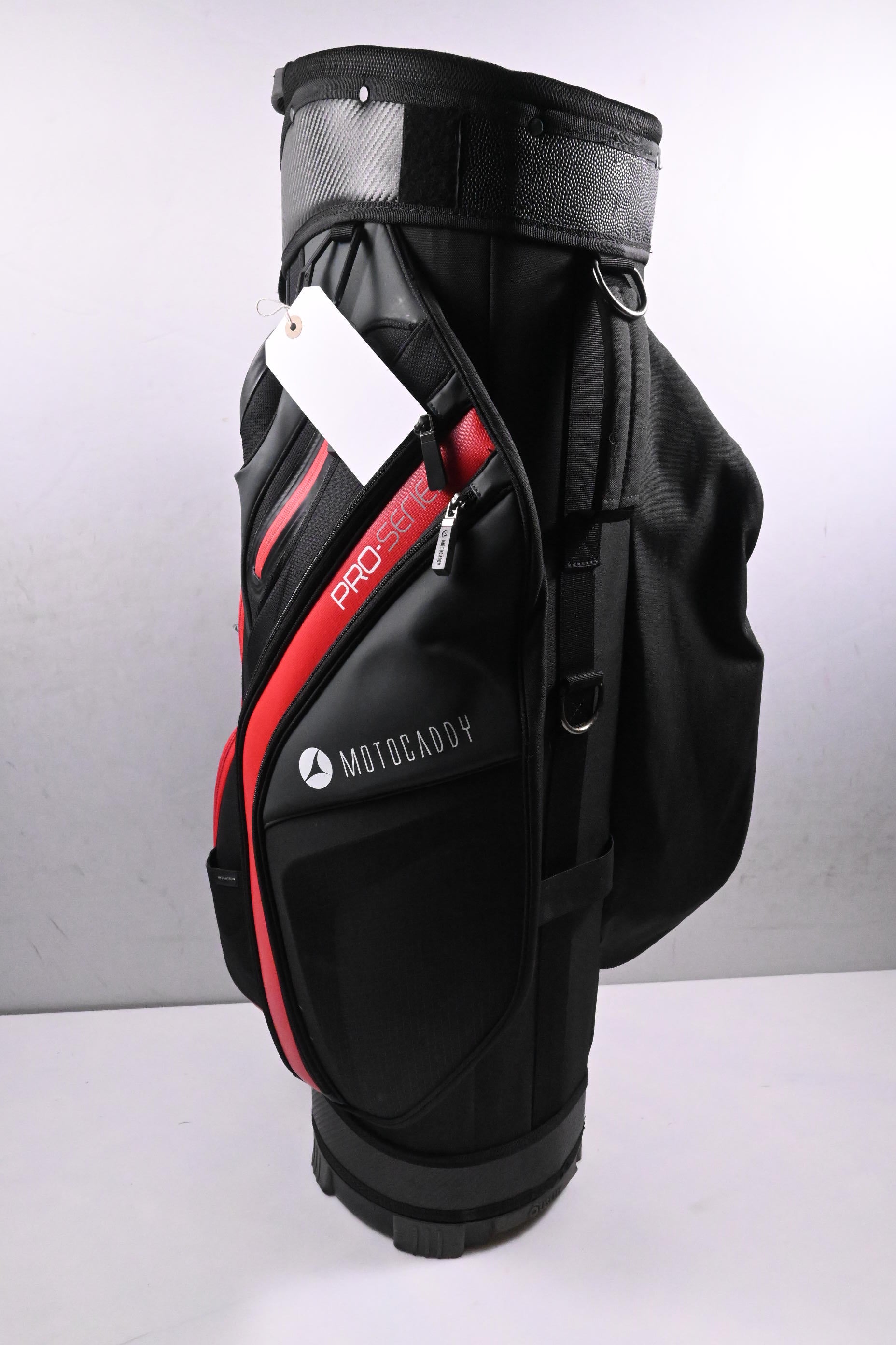 Motocaddy Pro Series Cart Bag / 14-Way Divider / Black, Red
