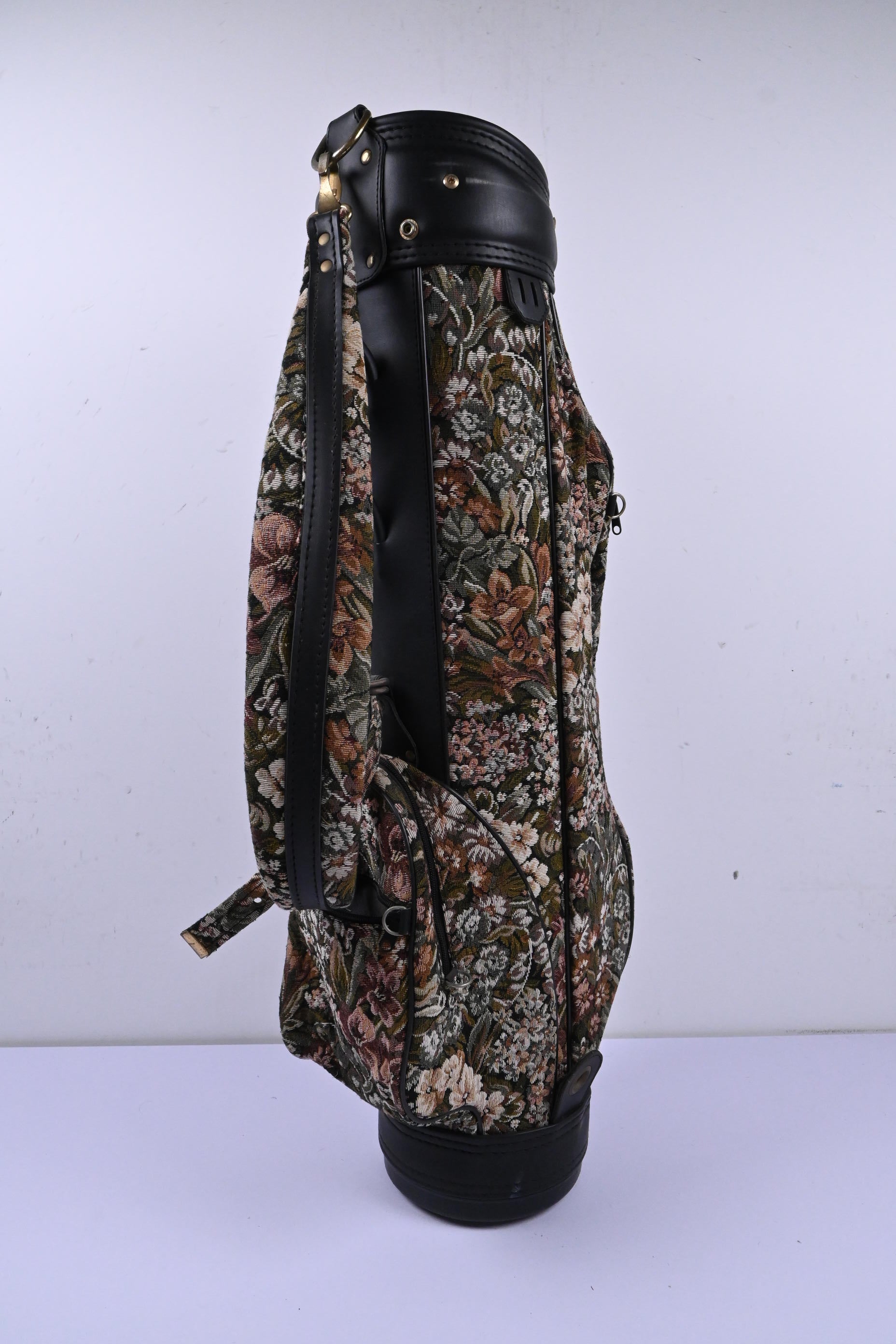 Ladies Vintage Floral Cart Bag / 4-Way Divider / Floral