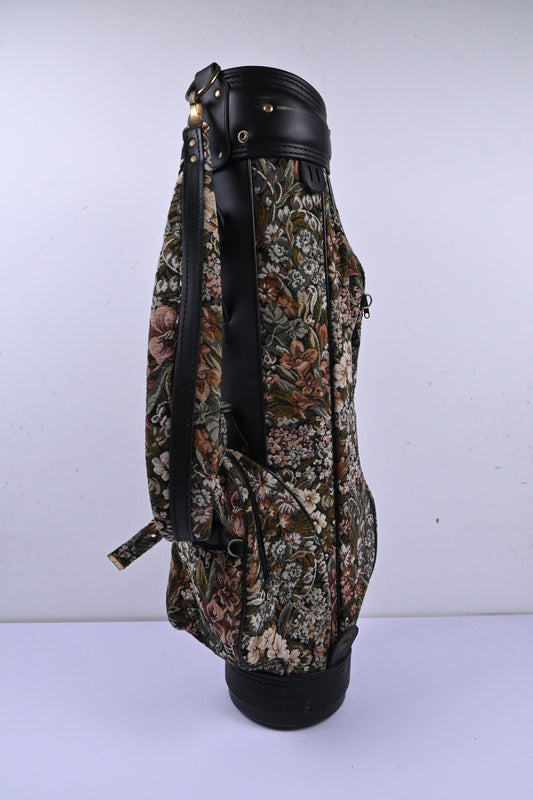 Ladies Vintage Floral Cart Bag / 4-Way Divider / Floral