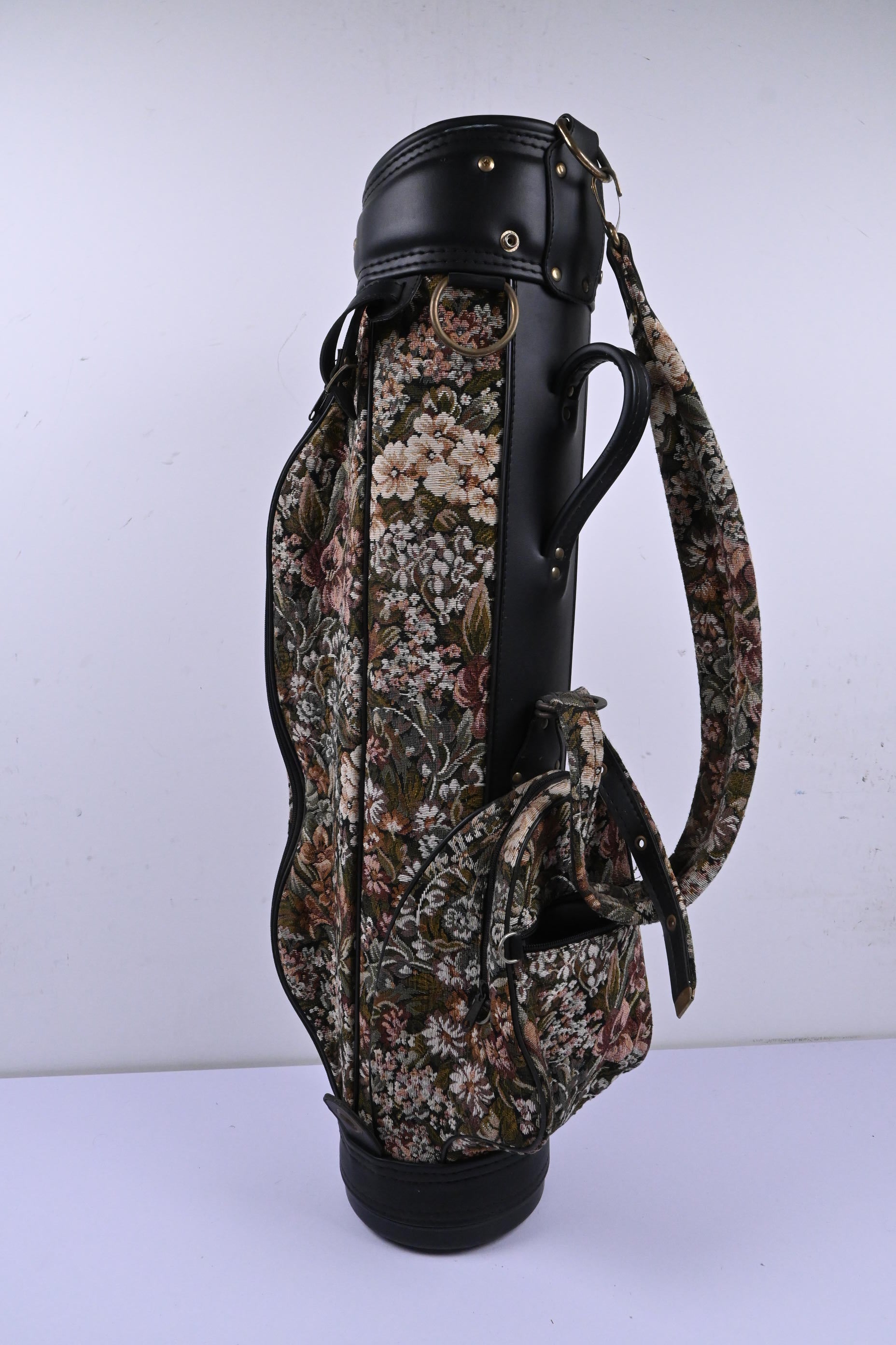 Ladies Vintage Floral Cart Bag / 4-Way Divider / Floral