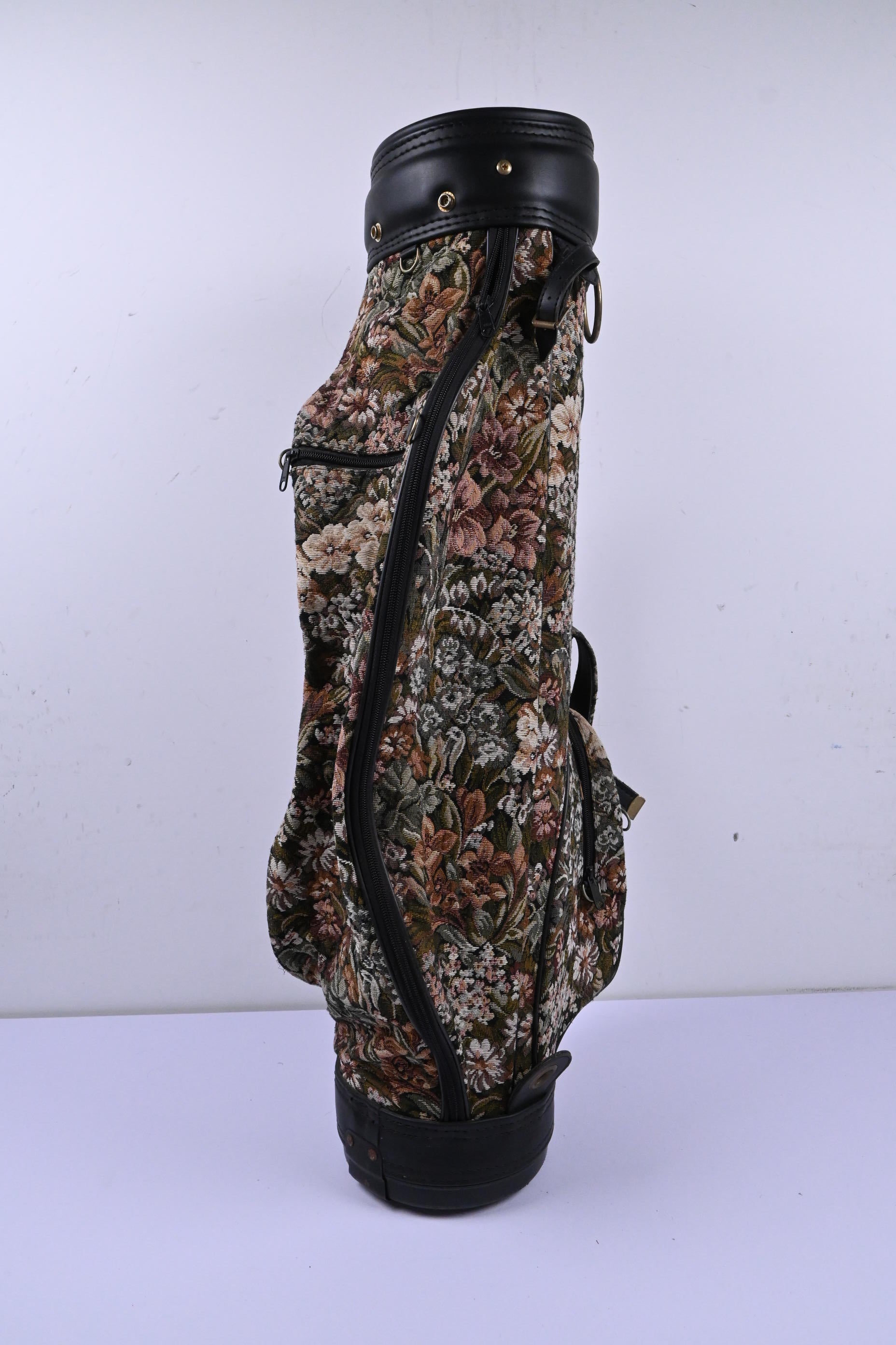 Ladies Vintage Floral Cart Bag / 4-Way Divider / Floral