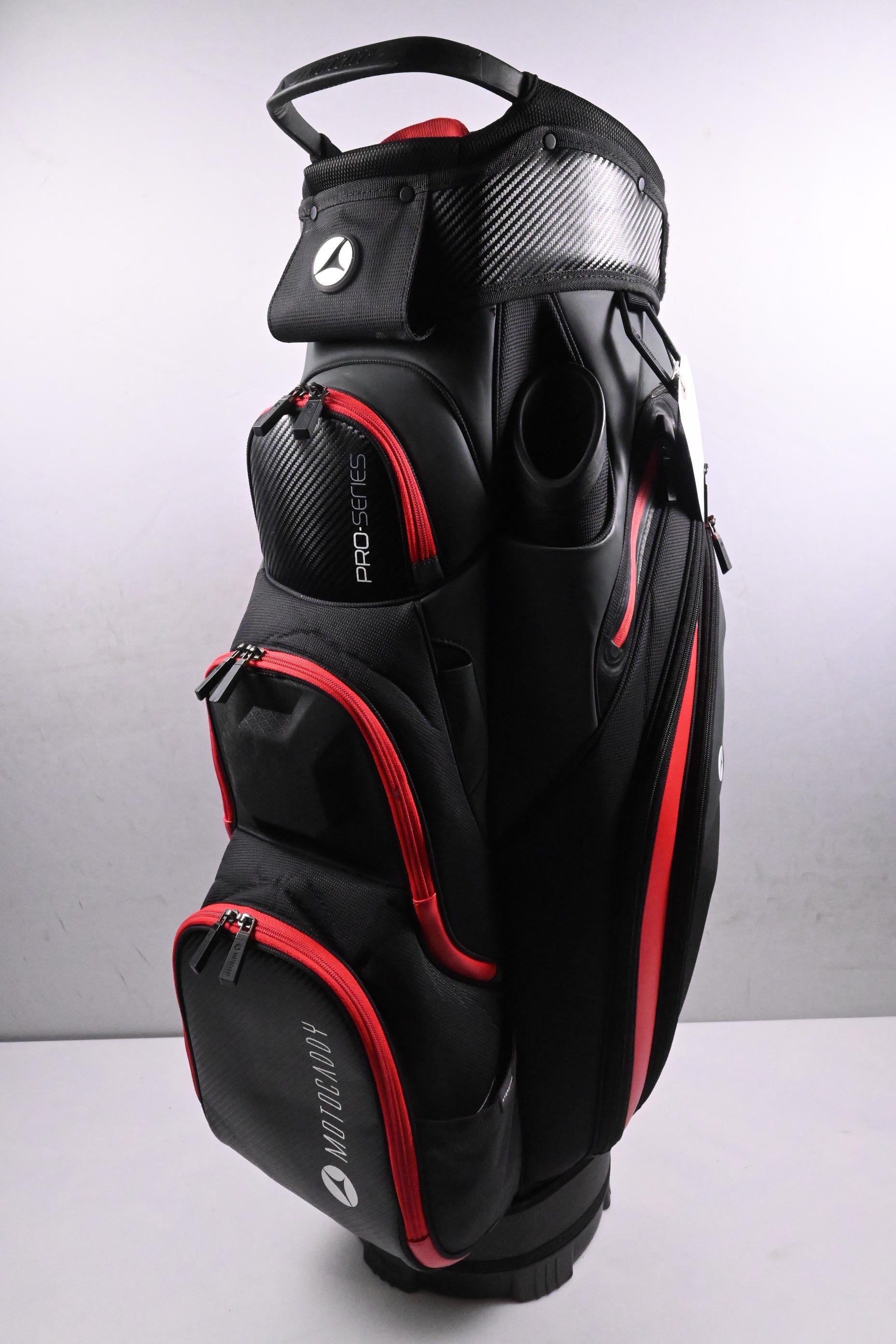 Motocaddy Pro Series Cart Bag / 14-Way Divider / Black, Red