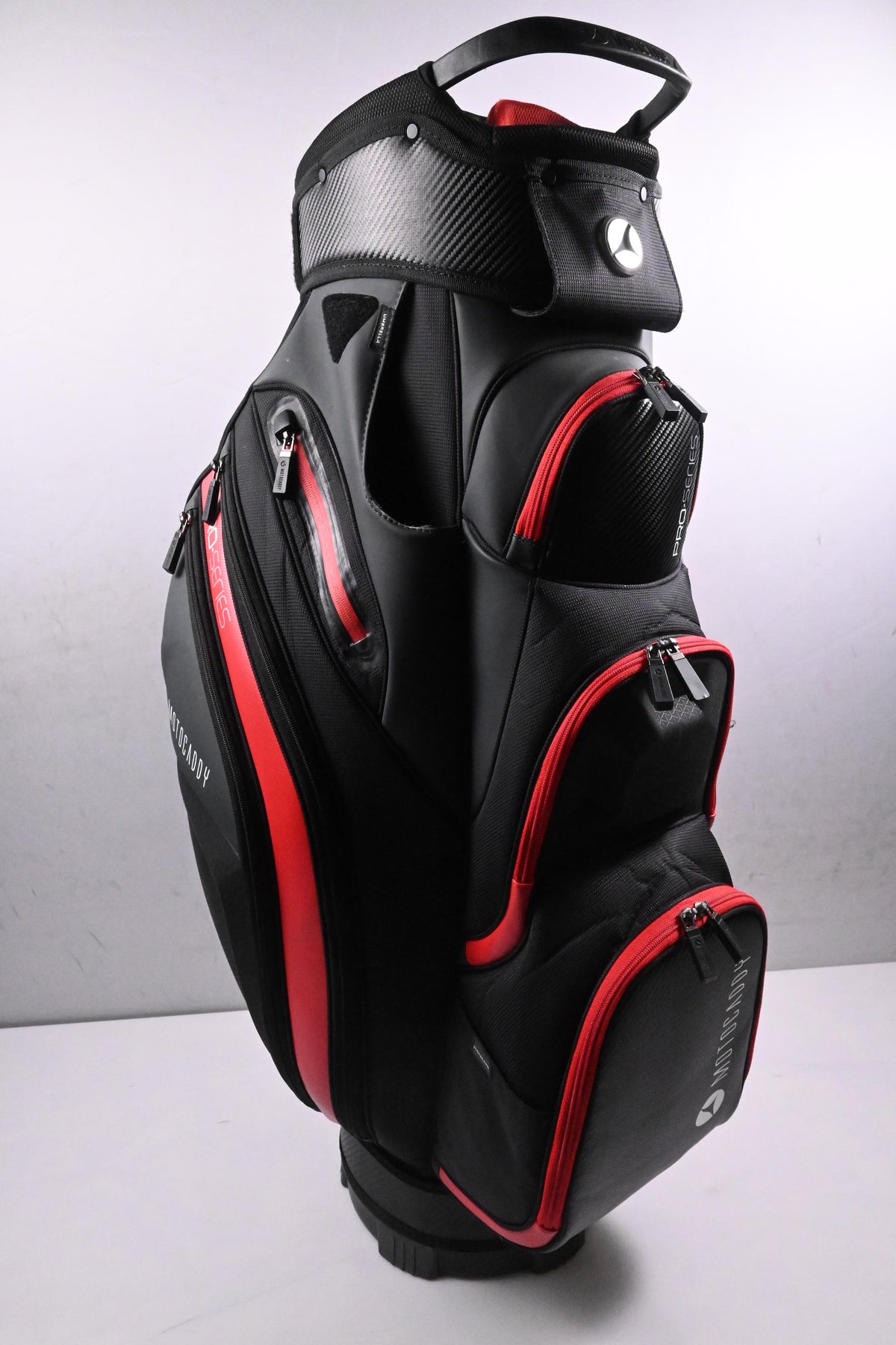 Motocaddy Pro Series Cart Bag / 14-Way Divider / Black, Red