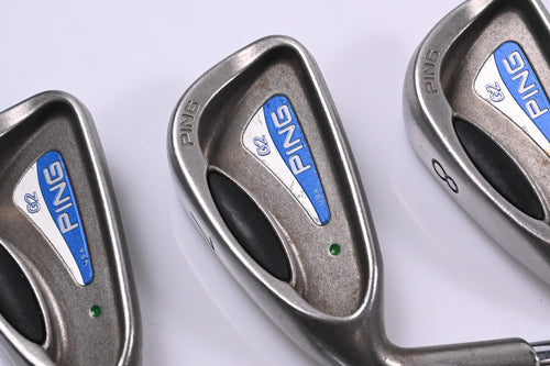 Left Hand Ping G2 Irons / 6-PW+SW / Green Dot / Regular Flex Ping Shafts