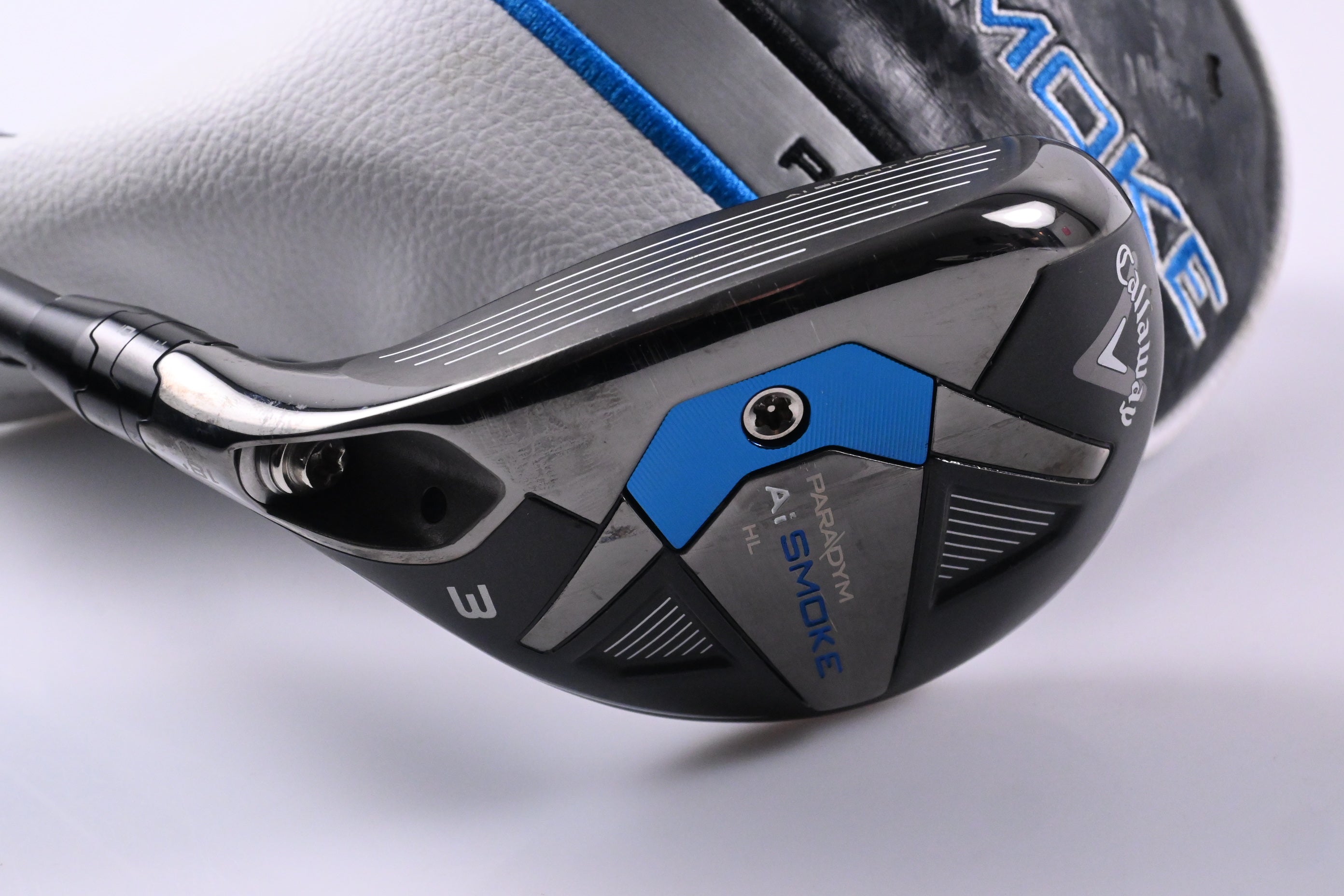 Left Hand Callaway Paradym Ai Smoke HL #3 Hybrid / 18 Degree / Regular Flex Cypher 50 Shaft