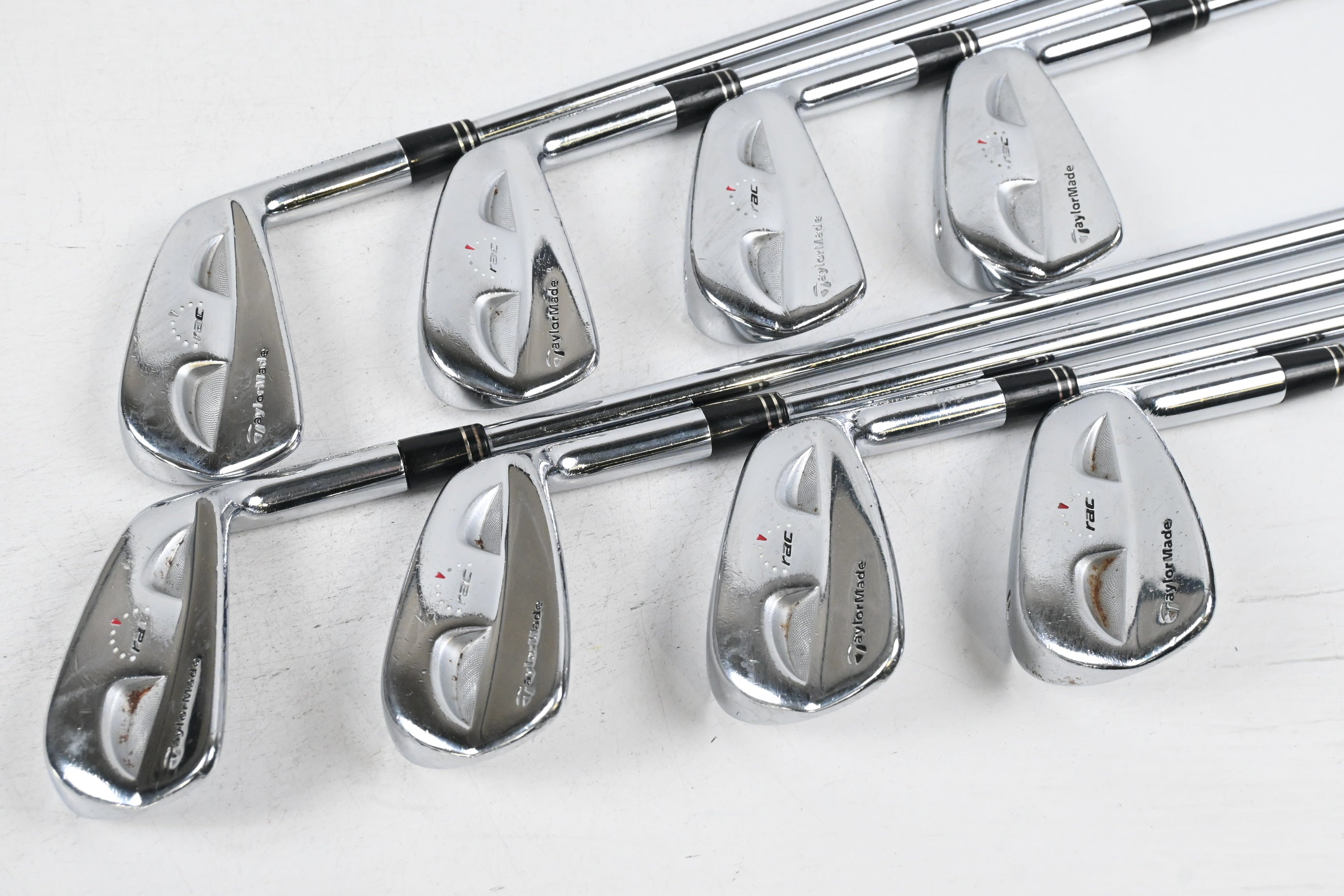 Taylormade RAC CB Coin Forged Irons / 3-PW / Stiff Flex Rifle Shafts