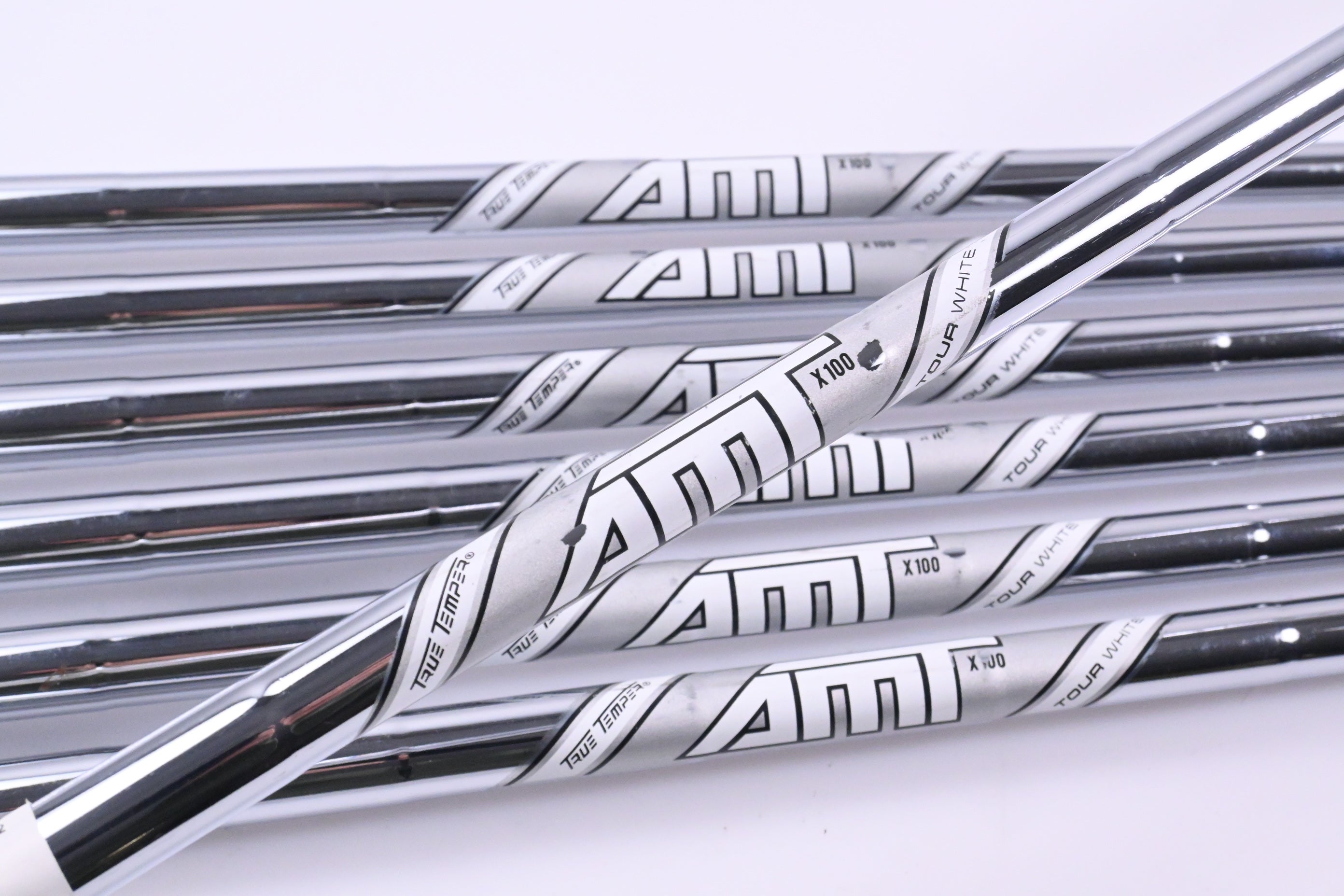 True Temper AMT Tour White X100 Iron Shafts / X-Flex / Set of 7 / .355" Tip