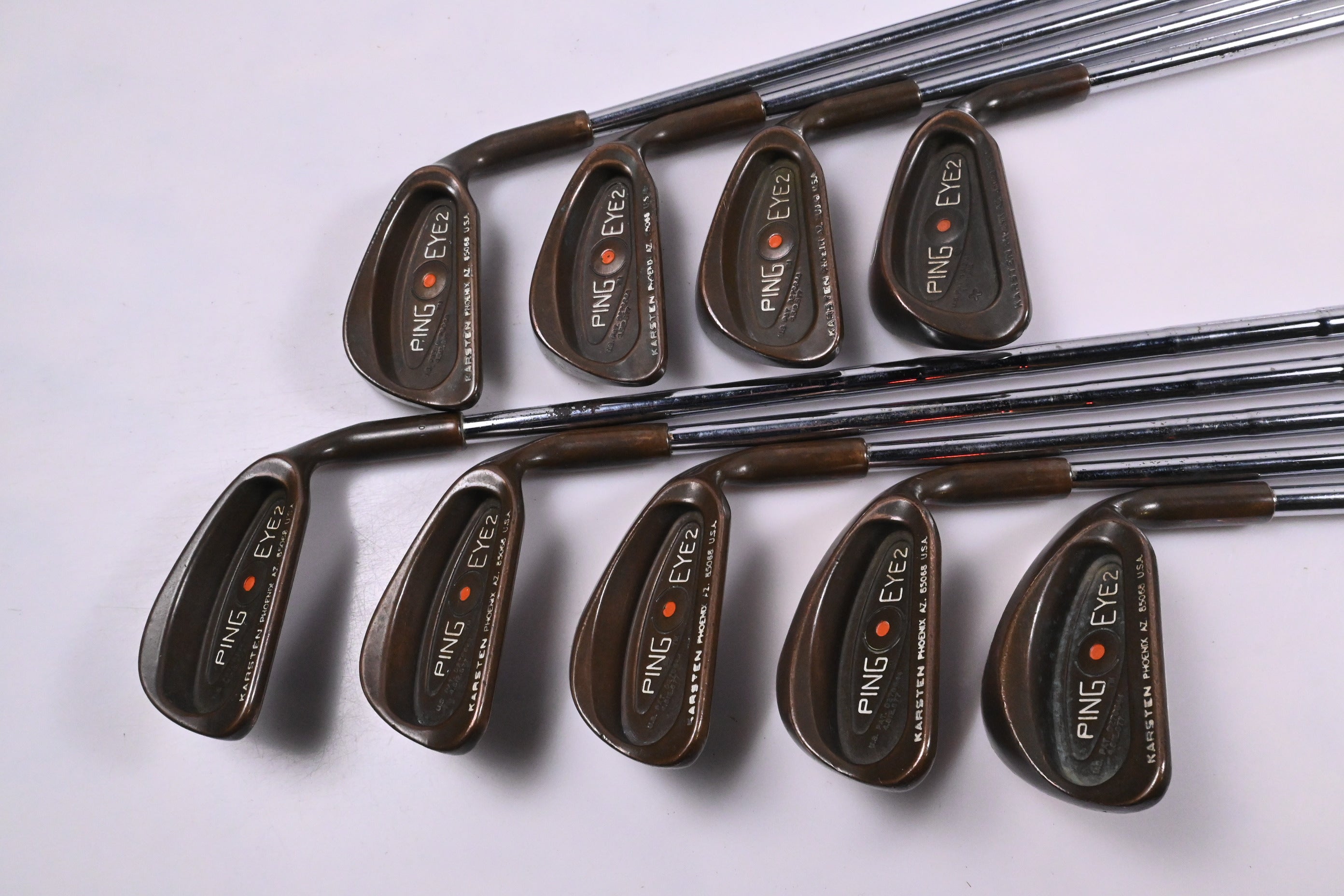 Ping Eye 2+ BeCu Irons / 3-PW+SW / Orange Dot / Stiff Flex Ping Karsten ZZ-Lite