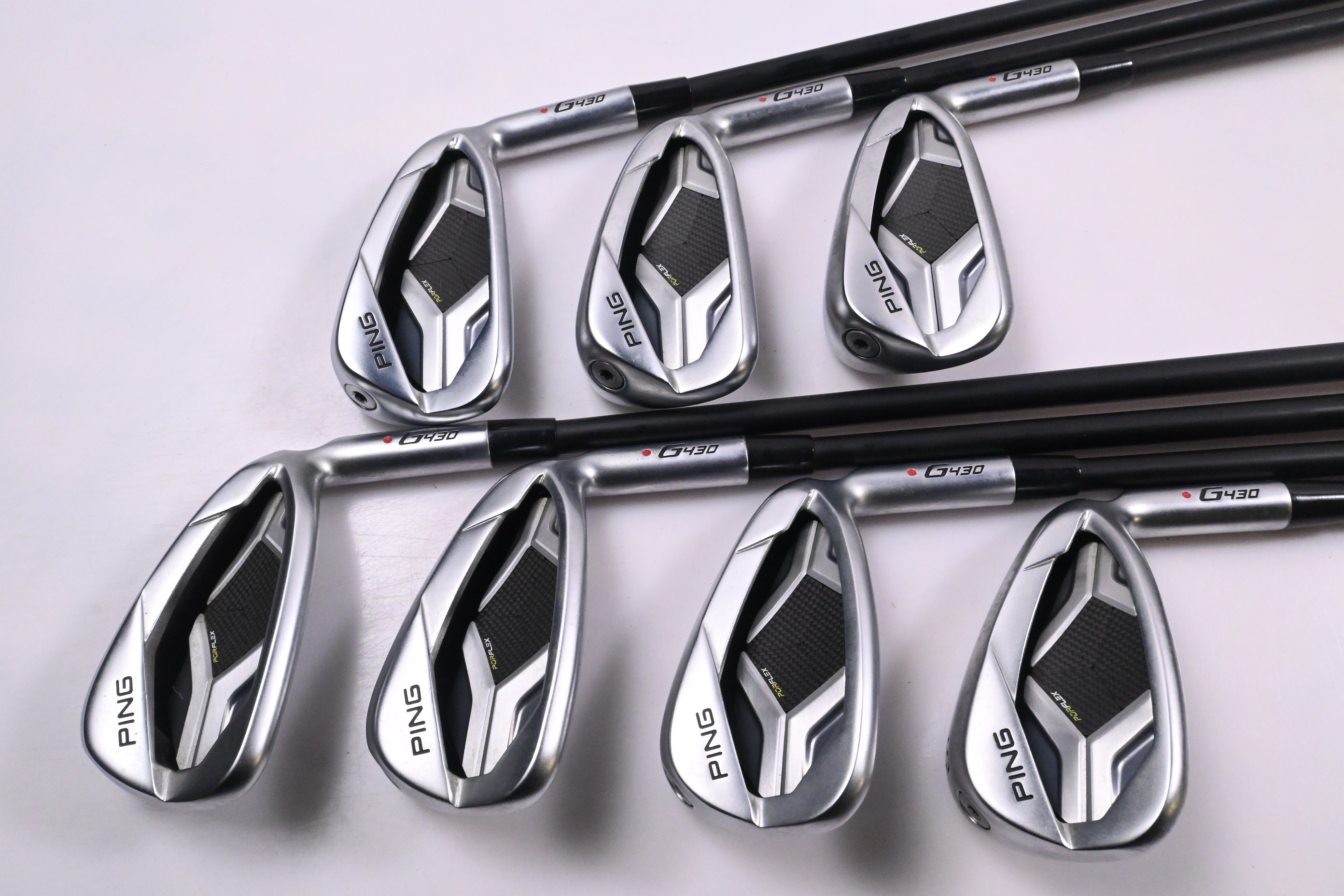 Ping G430 Irons / 5-PW+45° / Red Dot / Senior Flex Ping ALTA CB Black AWT Shafts