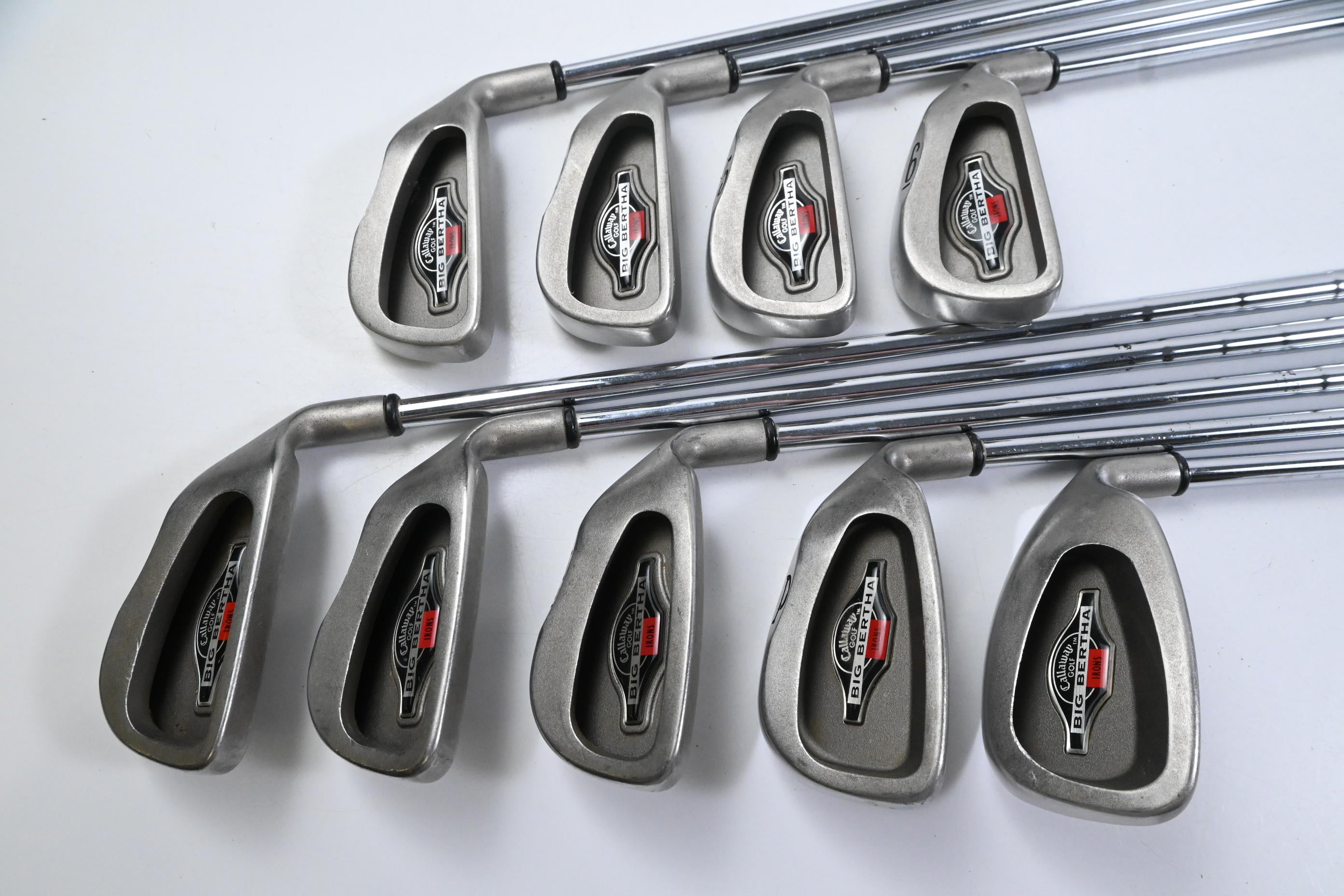 Callaway Big Bertha 1996 Irons / 3-PW+SW / Stiff Flex Memphis 10 Shafts