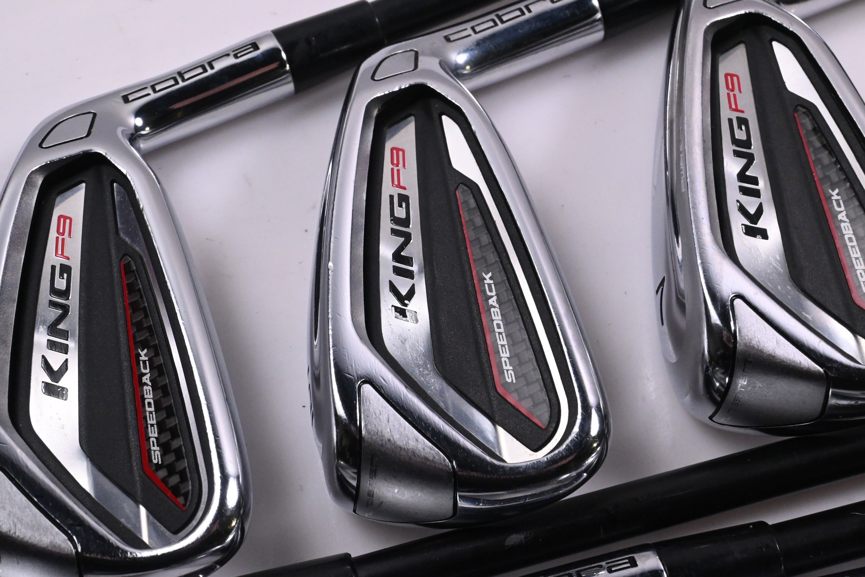 Ladies Cobra King F9 Irons / 5-PW+GW / Ladies Flex KBS TGI 60 Shafts