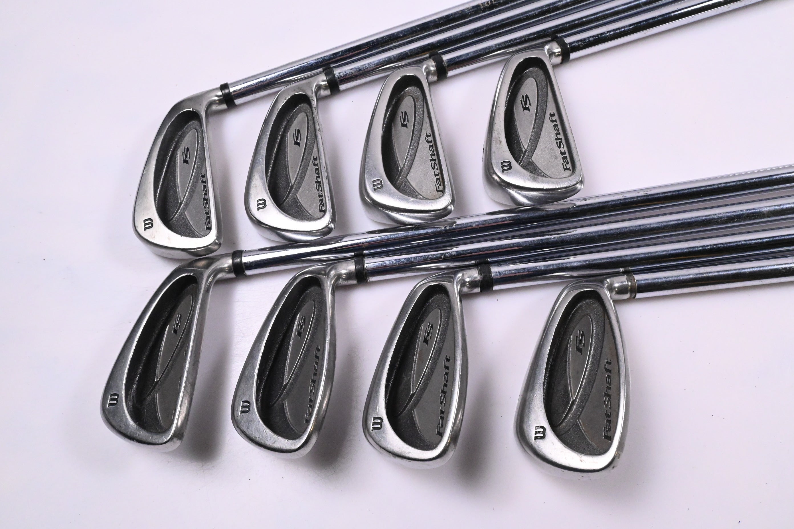 Wilson Fat Shaft Irons / 3-PW / Regular Flex Wilson Fat Shaft Platinum Shafts