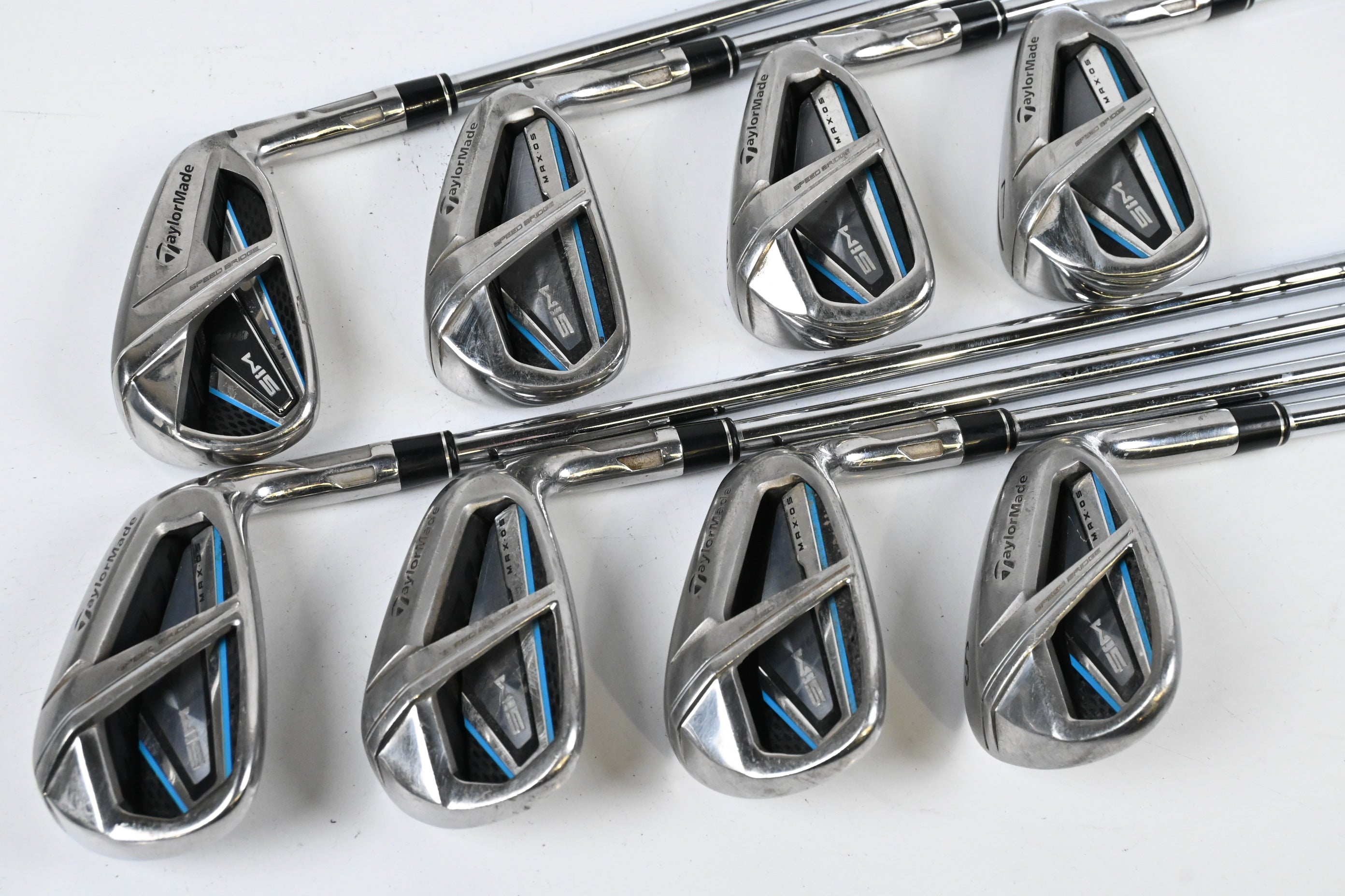 Taylormade SIM Max OS Irons / 4-PW+SW / Regular Flex KBS MAX 85 Shaft