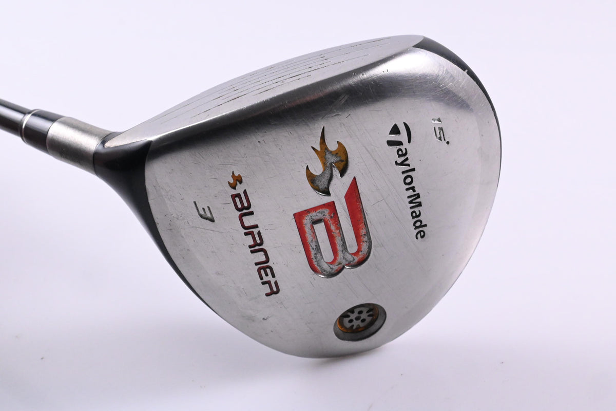 Left Hand Taylormade Burner 2008 #3 Wood / 15 Degree / Regular Flex REAX 49