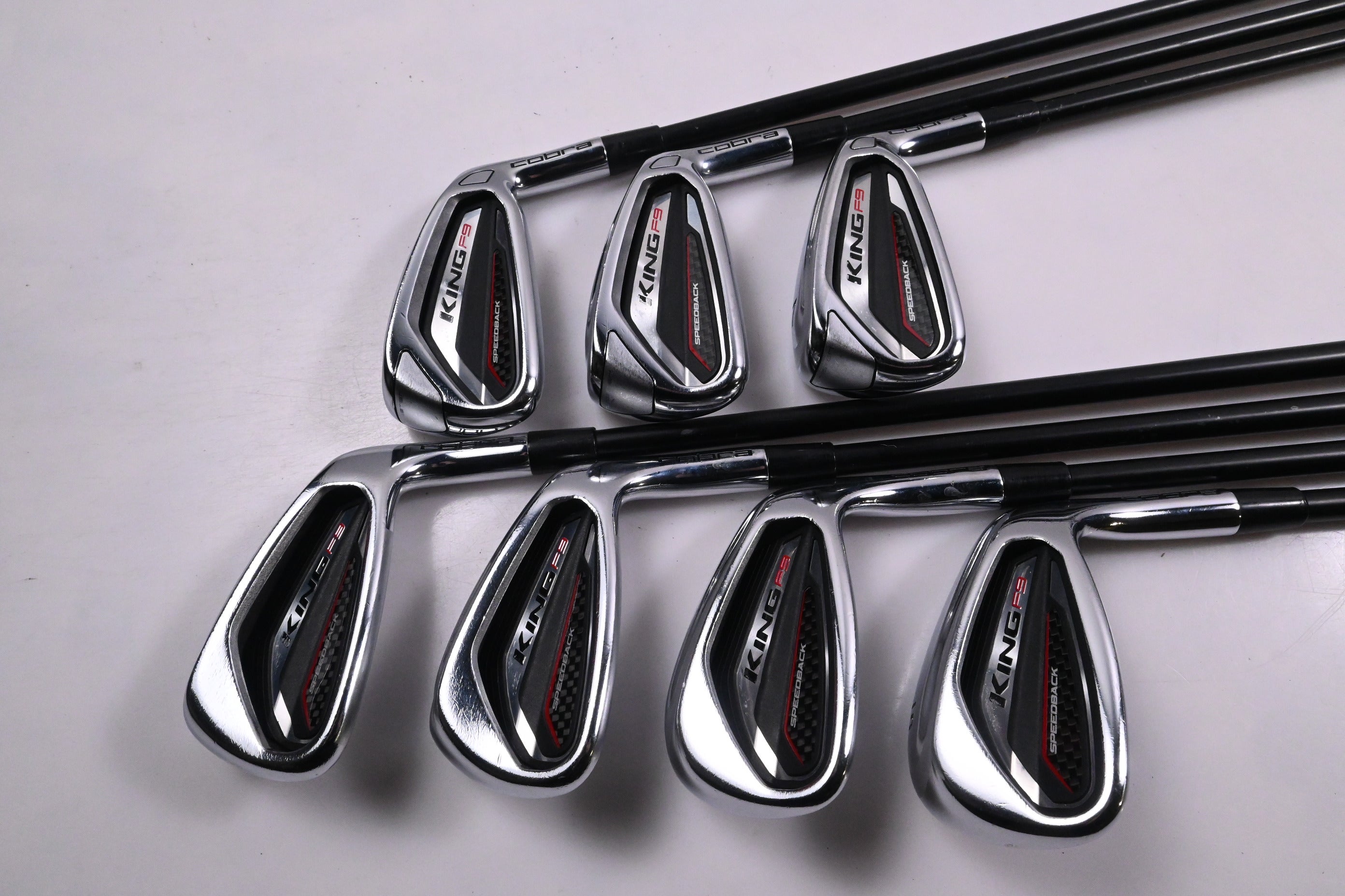 Ladies Cobra King F9 Irons / 5-PW+GW / Ladies Flex KBS TGI 60 Shafts